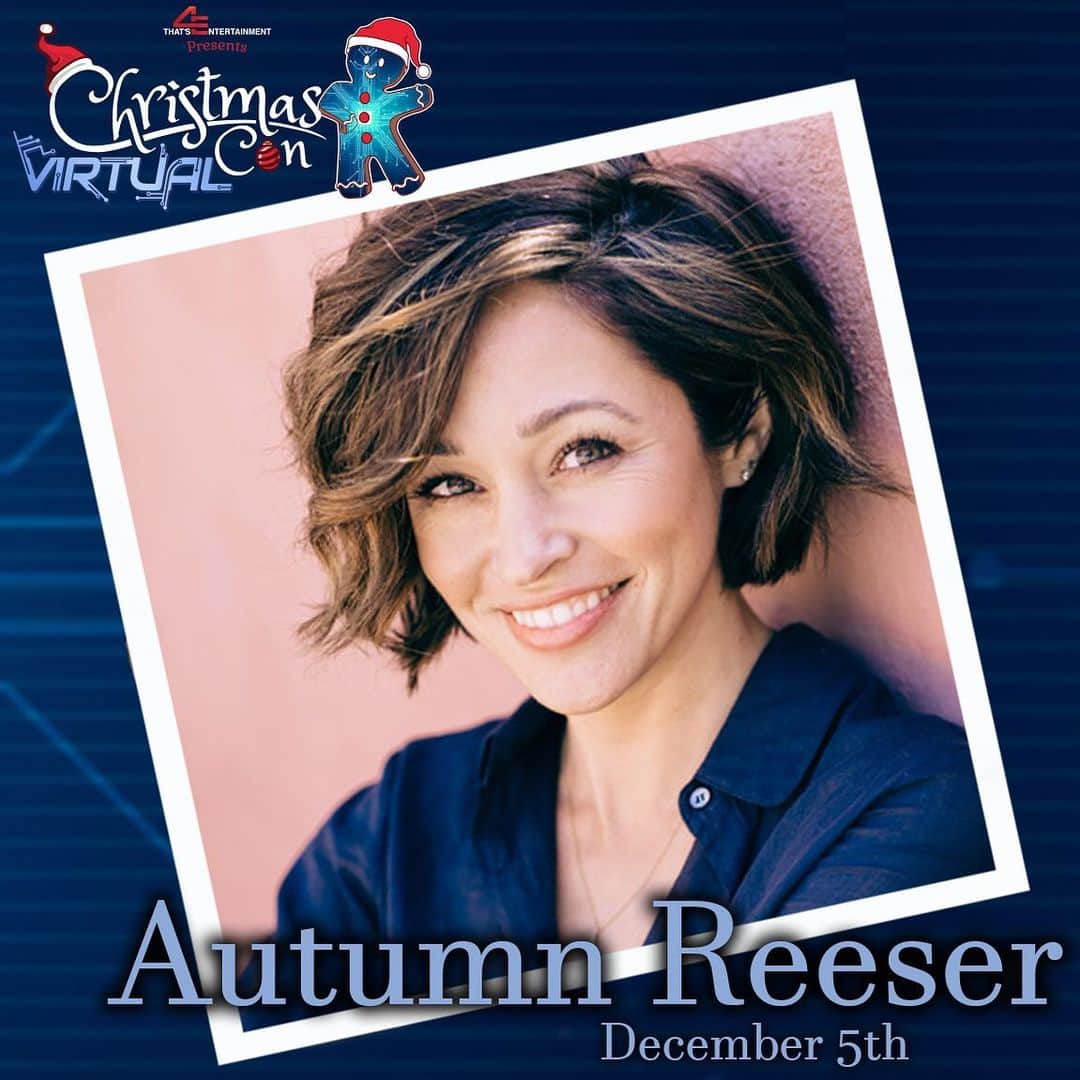 オータム・リーザーのインスタグラム：「I was supposed to be traveling this month to meet #hallmarkchannel fans at Christmas Con in NJ, but of course everyyyyything has changed this year. So instead, I’ll be live on Saturday at 11am PST with @thats4ent for a holiday-themed panel and then virtual 1-on-1 chats with all of you! Come join us to kick off the holiday season!! Go to @thats4ent for link to tickets and I’ll see you there! 🎄 😘」