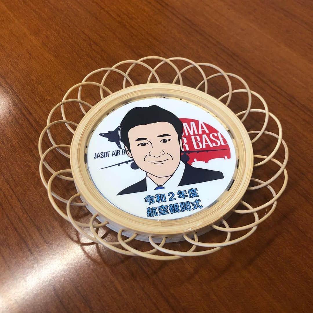 木原稔のインスタグラム：「入間基地でいただいた手作りコースター！」