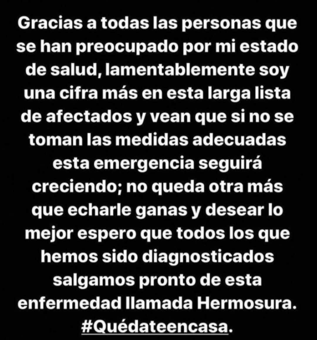 ホセ・レイエスのインスタグラム：「Gracias por la preocupación🙏」