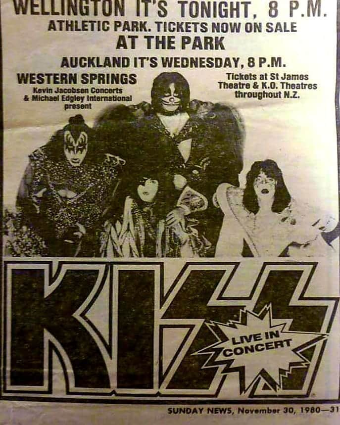 KISSさんのインスタグラム写真 - (KISSInstagram)「#KISSTORY November 30, 1980 - #KISS' first-ever performance in #NewZealand. #Unmasked」12月1日 13時09分 - kissonline