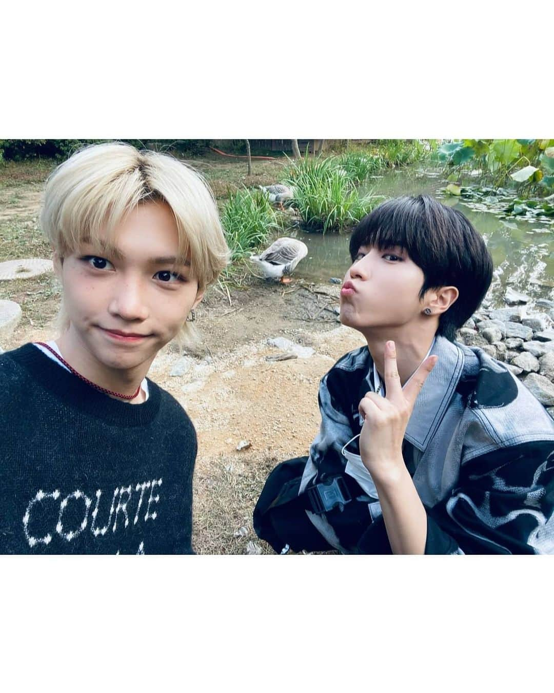 Stray Kidsさんのインスタグラム写真 - (Stray KidsInstagram)「💙🤍 🌻 #straykids #stay #felix #sunshine」12月1日 15時50分 - realstraykids