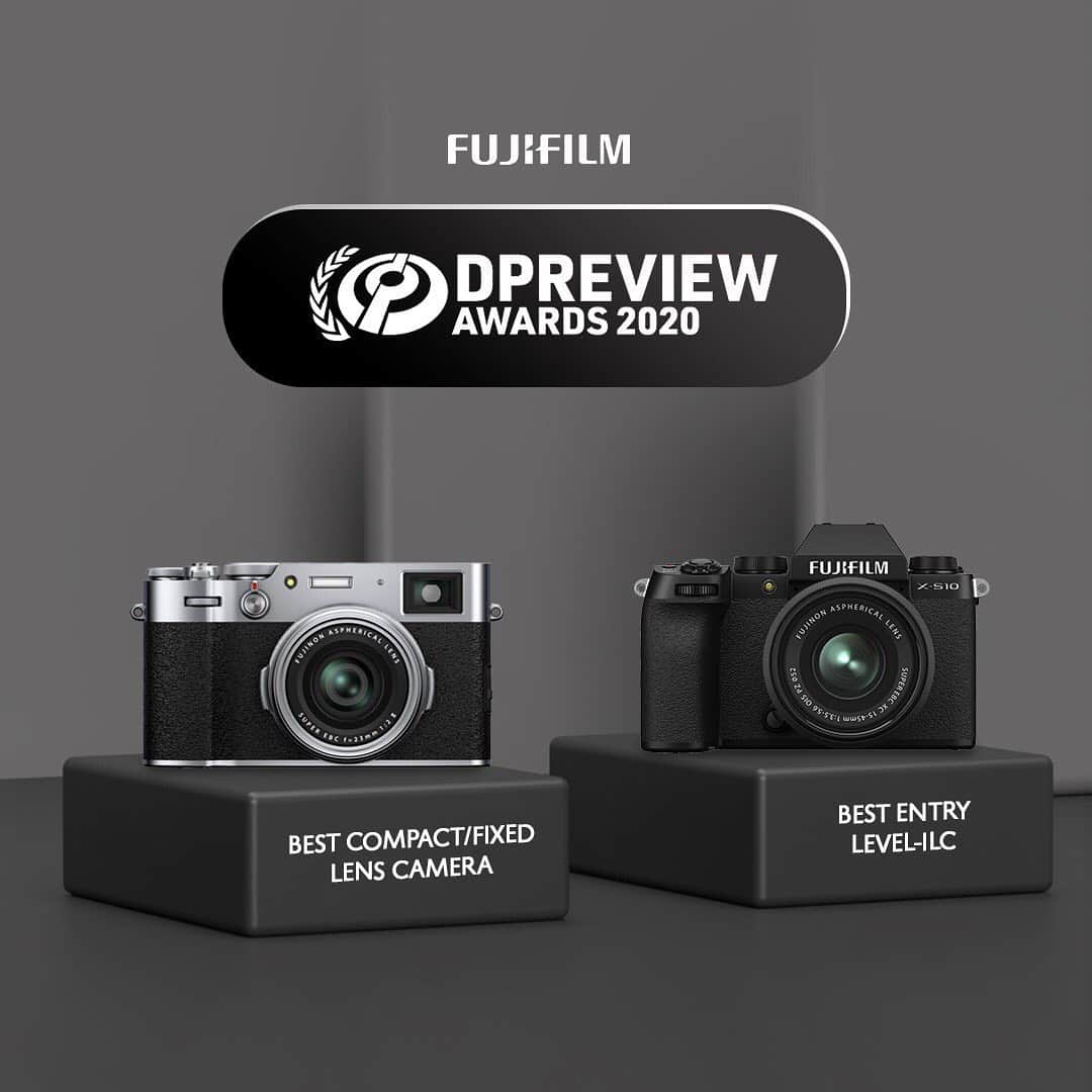 FUJIFILM INDONESIAさんのインスタグラム写真 - (FUJIFILM INDONESIAInstagram)「We proudly announce that Fujifilm X100V and Fujifilm X-S10 wins the internationally DPReview Awards 2020 as the Best Compact/Fixed Lens Camera and Best Entry-Level ILC😍🔥  Full article: https://www.dpreview.com/articles/0591943162/our-favorite-gear-rewarded-dpreview-awards-2020?slide=16  https://www.dpreview.com/articles/0591943162/our-favorite-gear-rewarded-dpreview-awards-2020?slide=12  #GoFUJIFILM #fujifilm_id」12月1日 16時16分 - fujifilm_id