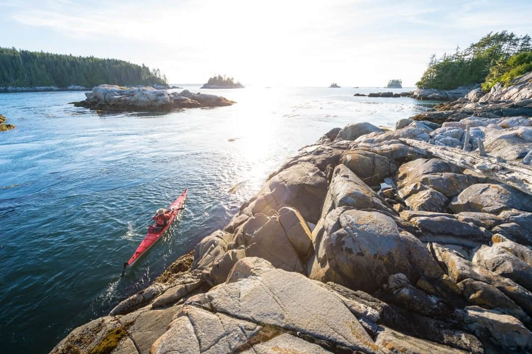 National Geographic Travelさんのインスタグラム写真 - (National Geographic TravelInstagram)「Photo by @michaelclarkphoto / Joe Nodeland paddles in, around, and through the tiny Wedge Island not far from the Johnstone Strait near Vancouver Island in British Columbia, Canada. #wedgeisland #britishcolumbia #vancouverislands #seakayaking」12月1日 16時39分 - natgeotravel