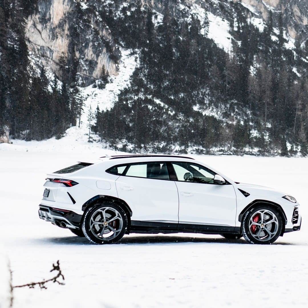 ランボルギーニのインスタグラム：「A great challenge for off-road lovers. If you had to pick one between Lamborghini Urus or the legendary LM 002, what would your choice be? Photos by @remidargegenphotographies  #Lamborghini #Urus #LM002 #LamborghiniVersus #PoloStorico #UnlockAnyRoad」