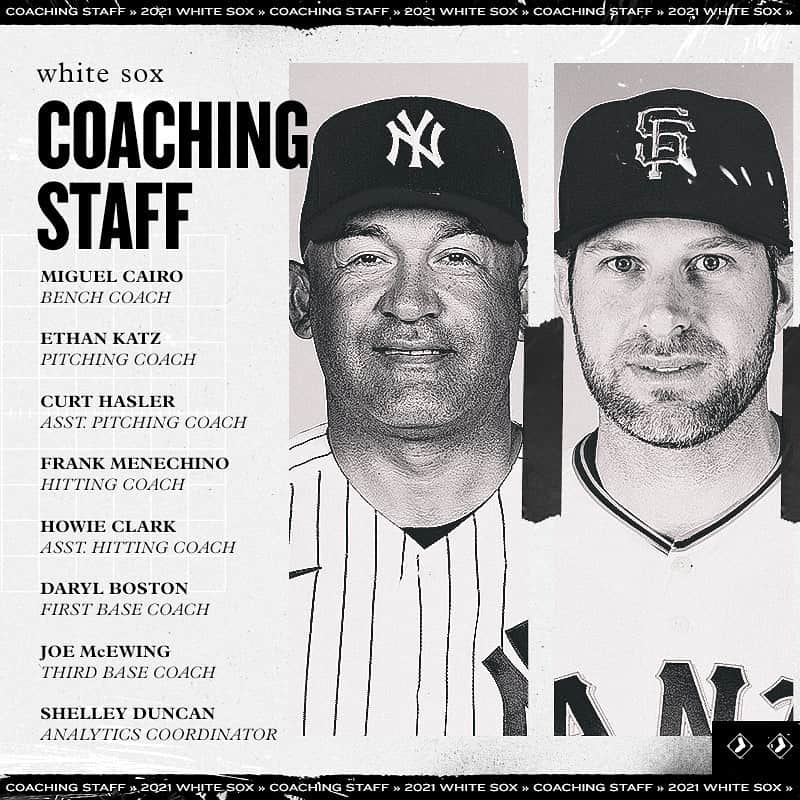 シカゴ・ホワイトソックスのインスタグラム：「The Chicago White Sox today announced the major-league coaching staff under manager Tony La Russa for the 2021 season.」