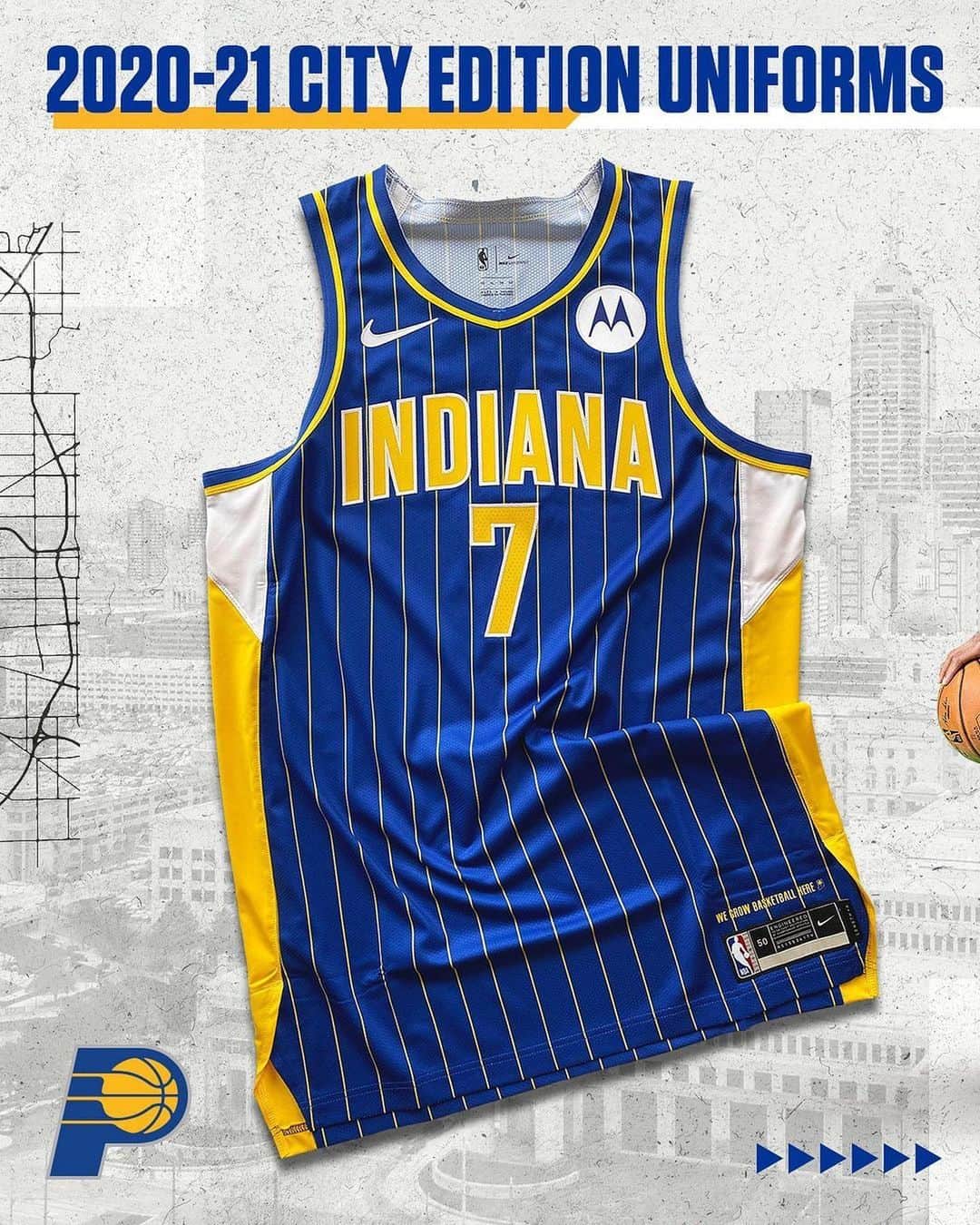 NBAさんのインスタグラム写真 - (NBAInstagram)「The @pacers reveal their #powerINpinstripes Nike City Edition uniform for the 2020-21 NBA season!」12月2日 3時02分 - nba