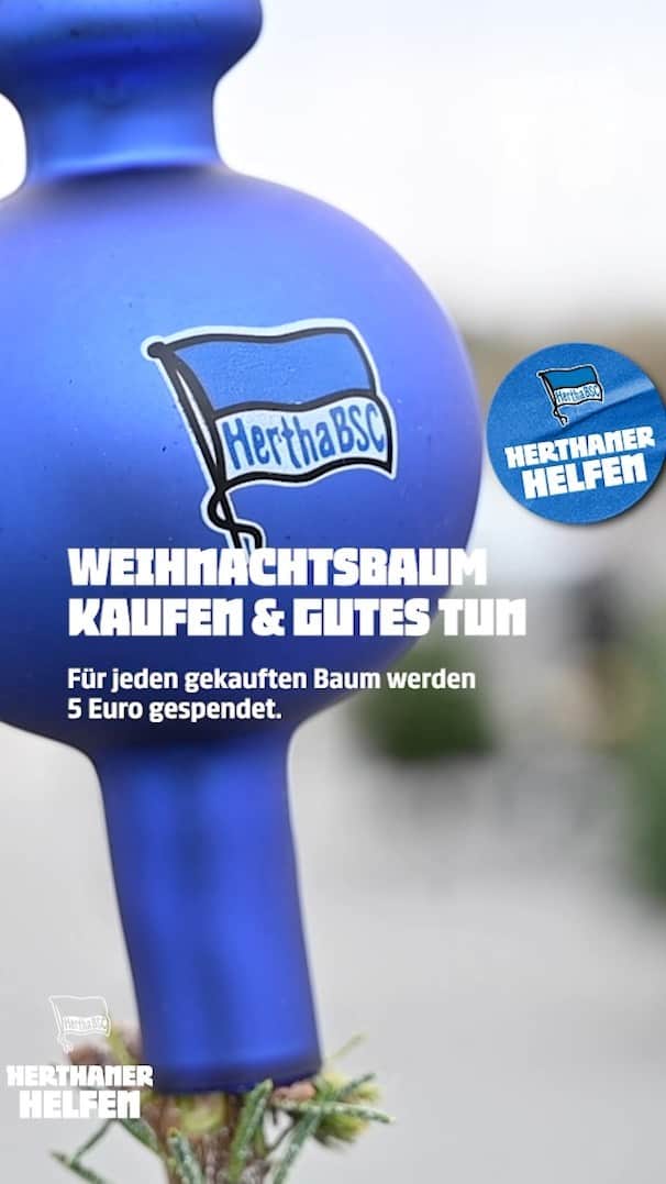 ヘルタ・ベルリンのインスタグラム：「'Herthaner helfen' geht in die nächste Runde! 🎄🤩 . . #HerthanerHelfen #HaHoHe #herthabsc」