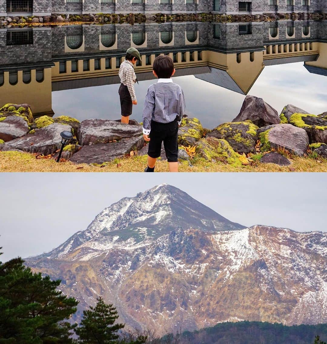 halnoさんのインスタグラム写真 - (halnoInstagram)「11月某日。秋の紅葉深まる福島県、諸橋近代美術館で撮影を行いました。 湖面に映る美術館、雄大な磐梯山と色鮮やかな五色沼。大自然を堪能できるの最高のロケーションでしたね☺️ ⚠️現在は冬季休館中（〜4月23日まで）ですのでご注意ください。 4月24日より「Shock of Dalí--サルバドール ・ダリと日本の前衛」が開催されます。 春になって雪解けしたら、また行きたい。 このロケーション、マジおすすめです。 ・ #諸橋近代美術館　#モロビの思い出　#裏磐梯　#裏磐梯ワーケーション © Salvador Dalí, Fundació Gala-Salvador Dalí, JASPAR Tokyo, 2020 E3967」12月1日 19時47分 - halno