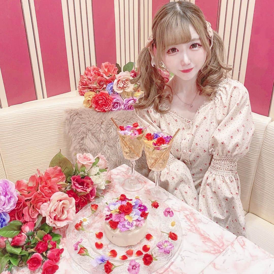 あいにゃんさんのインスタグラム写真 - (あいにゃんInstagram)「新宿にあるお花が可愛すぎるレストランミエーレに行ってきました💐💕 全ての料理にお花がたくさん散りばめられてて映でしかないし特にこのお花のケーキが可愛すぎる🥺💓💓💓 ランチもコスパ最強なので詳しくは次の投稿に💡 個室予約して行ったよ( ᐡ｡• ·̫ •｡ᐡ )♡ * * #ミエーレ #ミエーレ新宿 #新宿グルメ #新宿カフェ #新宿ランチ #新宿 #歌舞伎町 #歌舞伎町グルメ #エディブルフラワー #バースデーケーキ #お花のケーキ #インスタ映え #インスタ映えスイーツ #ピンクカフェ #女子会  #自撮り女子 #被写体 #メイド #コンカフェ #コンカフェキャスト #サロモ #アイドル #地雷メイク #美男美女と繋がりたい #お洒落さんと繋がりたい#japanesegirl #maid #followforfollowback #いいね返し #フォローミー」12月1日 20時04分 - ainyan0310