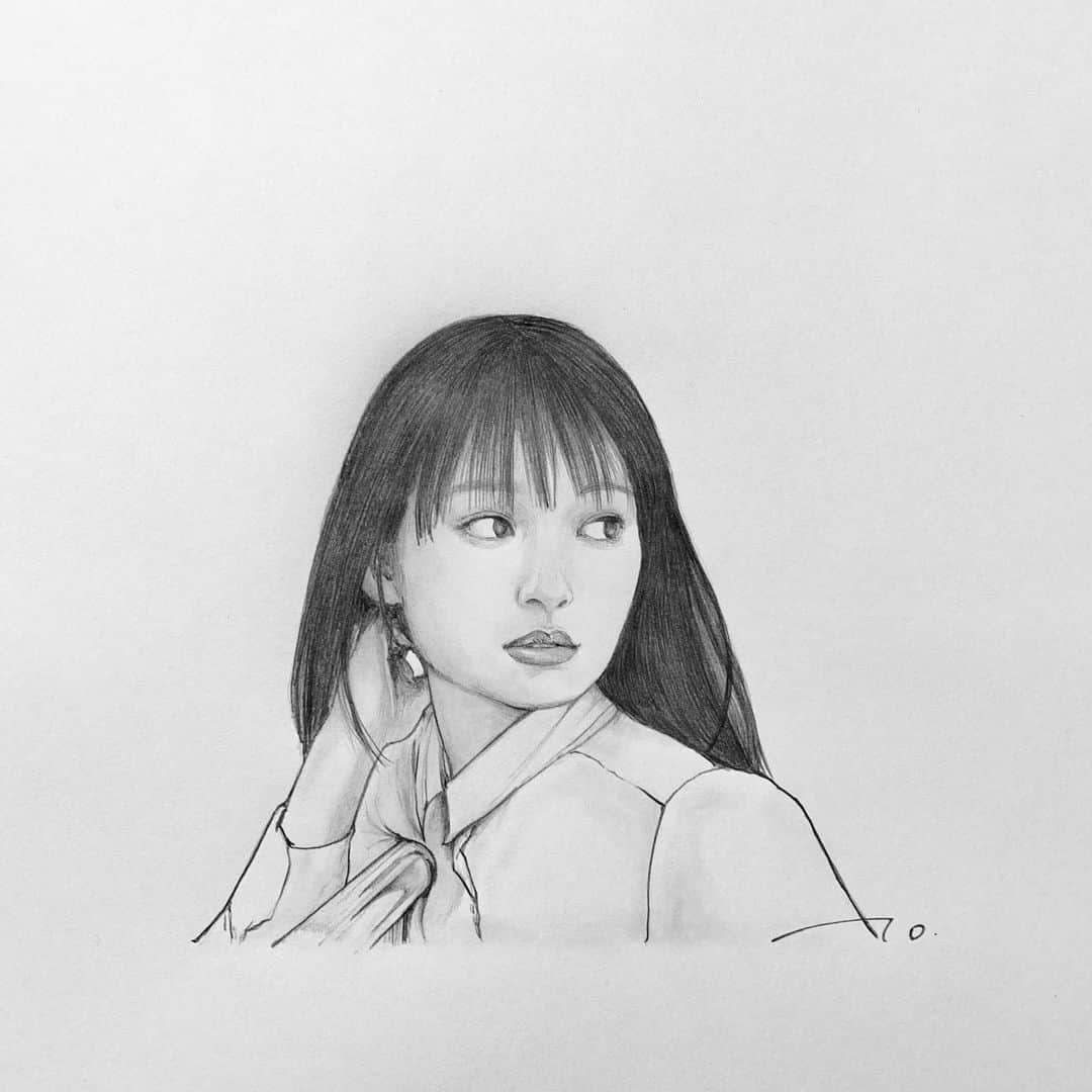 逢坂庵さんのインスタグラム写真 - (逢坂庵Instagram)「sketch1202 ・ ・ #pencilart #artwork #portraitsketch #actress #illustration #illustagram #monochrome #yoshikawaai #aiyoshikawa #鉛筆画 #人物画 #素描 #美人画 #女優 #イラスト #イラストグラム #モノクロイラスト #吉川愛」12月1日 20時49分 - ohzaka_an