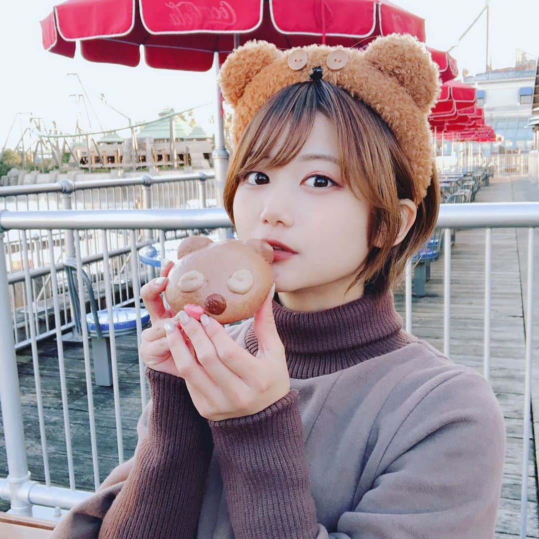 くっきーのインスタグラム：「. . ティム🐻  #ユニバ #ユニバコーデ #ティムコーデ #ティムまん #ユニバフード #usj」