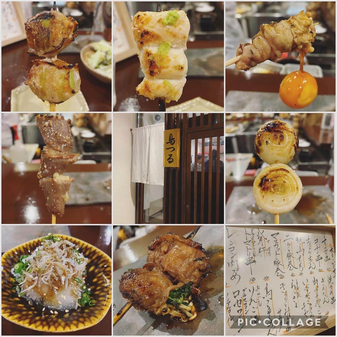 皐月めいのインスタグラム：「✨  とりつる　〜マスカット優勝〜 リピート確定♻️❤️  #鳥つる　#マスカット串　#焼き鳥　#焼き鳥部 #食べスタグラム」