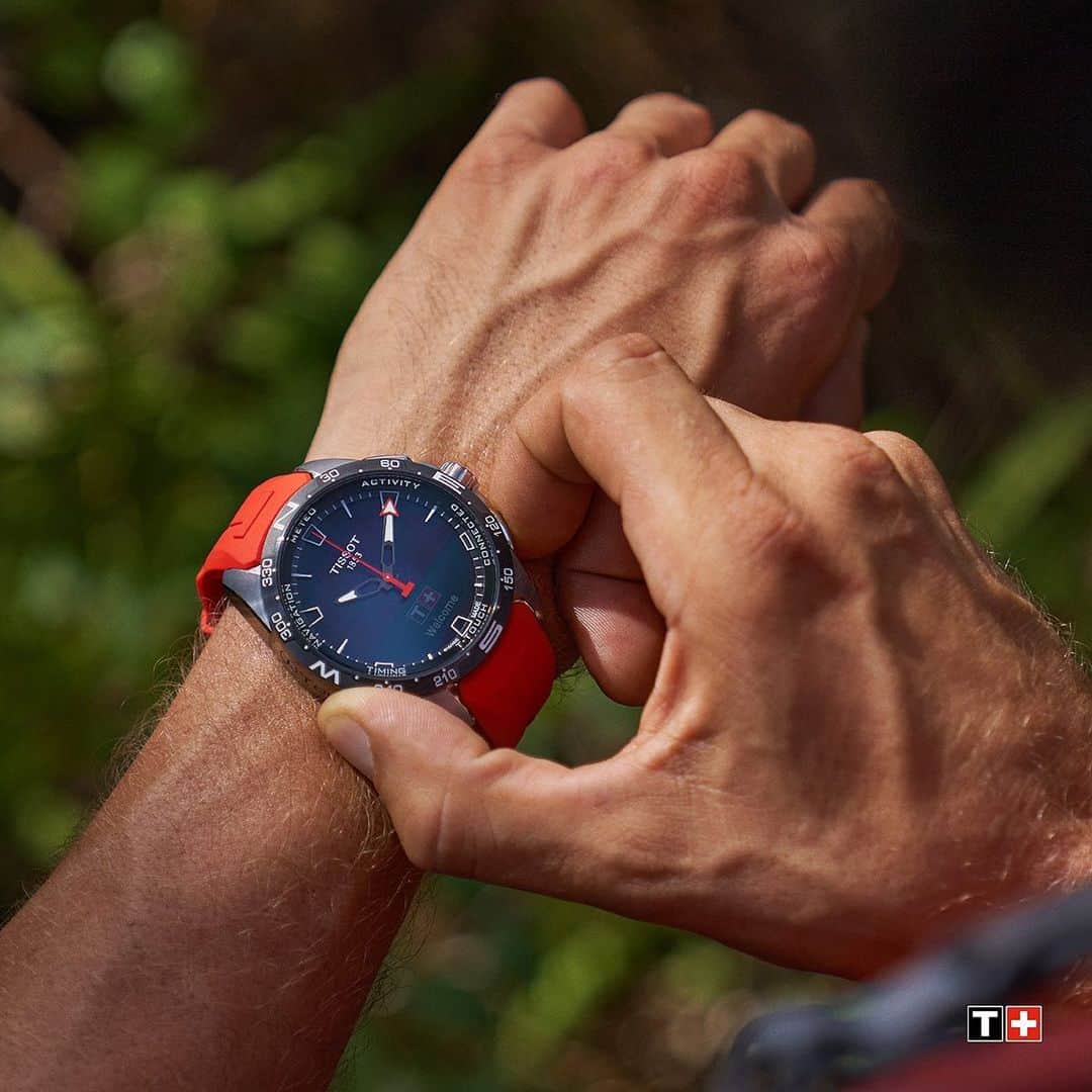 のインスタグラム：「Every journey begins with a single step. Every step is the promise of a start. What did you choose to leave behind ? #Tissot #TTouchConnect #ThisIsYourTime #TissotConnectSolar #TTouchConnectSolar #Connect #SwissMade」