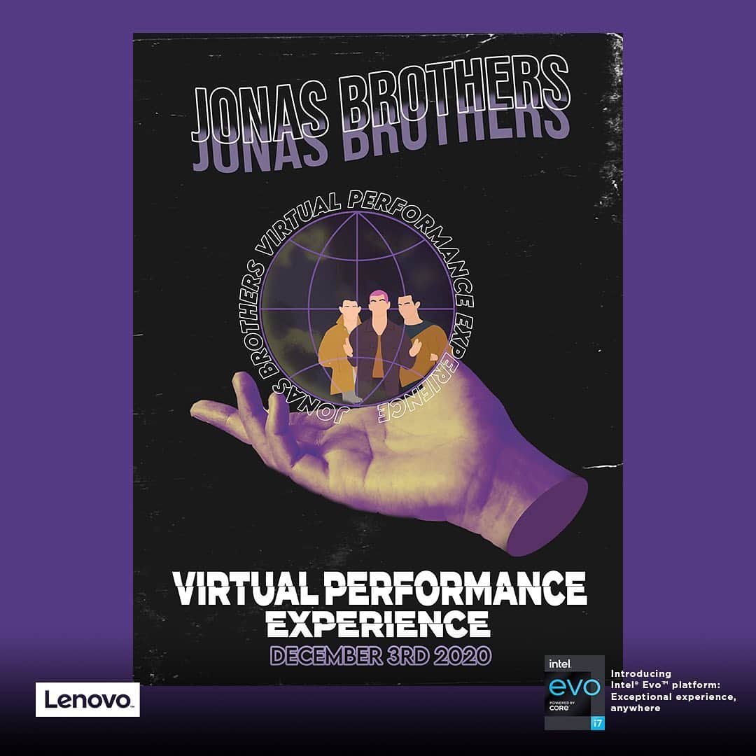 Lenovoさんのインスタグラム写真 - (LenovoInstagram)「The countdown is on! We're partnering with the @JonasBrothers for a one-of-a-kind interactive virtual performance this Thursday December 3 at 4pm PT/ 7pm ET! Don't miss out! #IntelEvo #JBForAlLCreators」12月1日 23時16分 - lenovo