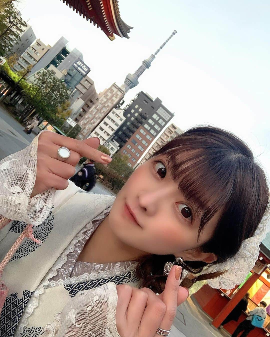 中山星香さんのインスタグラム写真 - (中山星香Instagram)「彼女と浅草で着物デートなう👘って感じだね🤯」12月1日 23時27分 - seika0705n