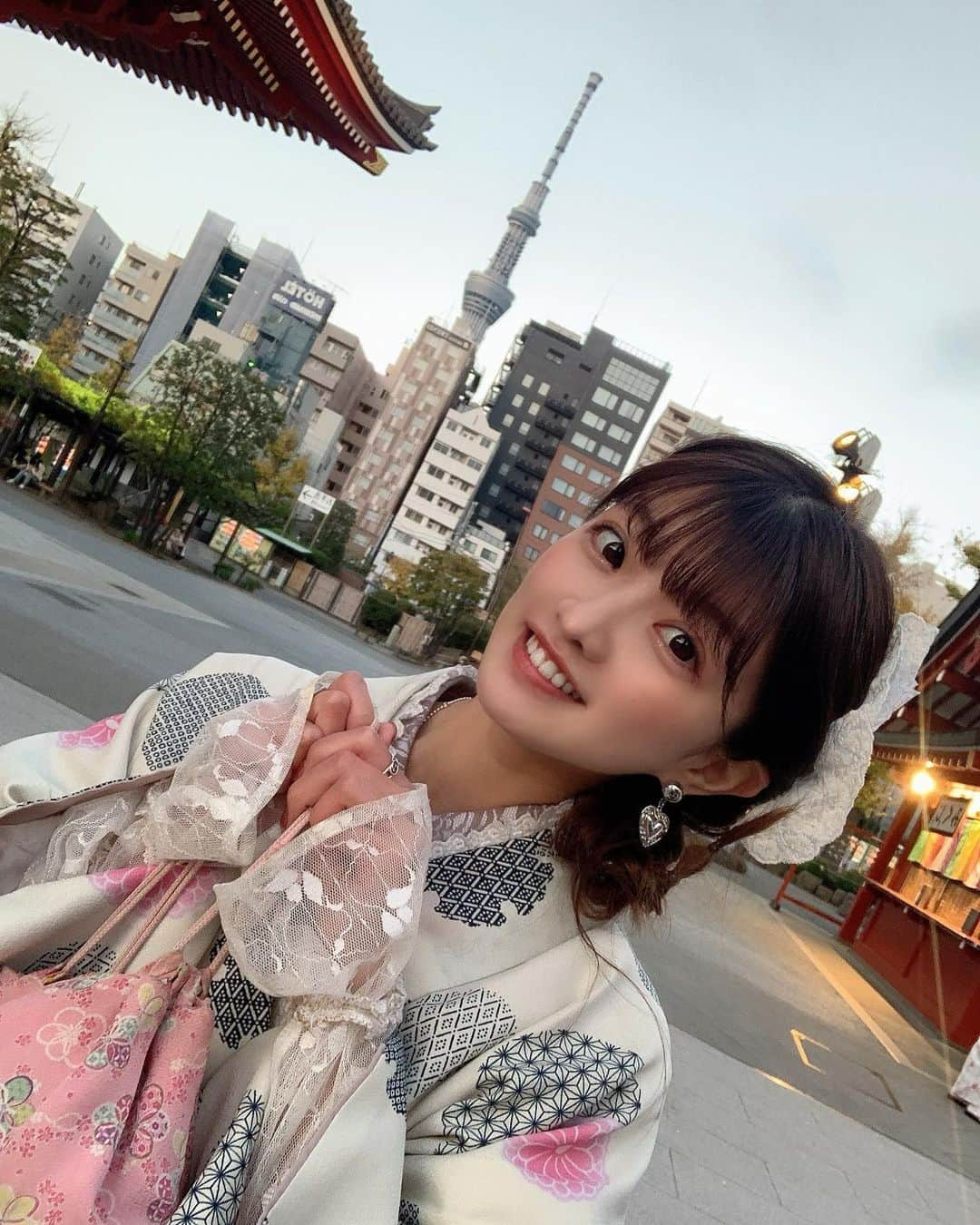 中山星香さんのインスタグラム写真 - (中山星香Instagram)「彼女と浅草で着物デートなう👘って感じだね🤯」12月1日 23時27分 - seika0705n