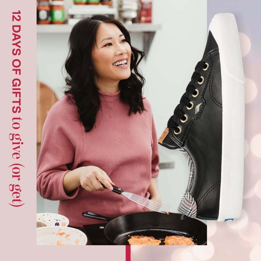 Kedsのインスタグラム：「Gifts that say "You've got great taste." Tap to shop the sweet and spicy Crew Kick 75. Pair it with: a private culinary coaching session by @chikitchen owner Minnie Luong for a chance to connect while learning how to create delicious, healthful meals.」