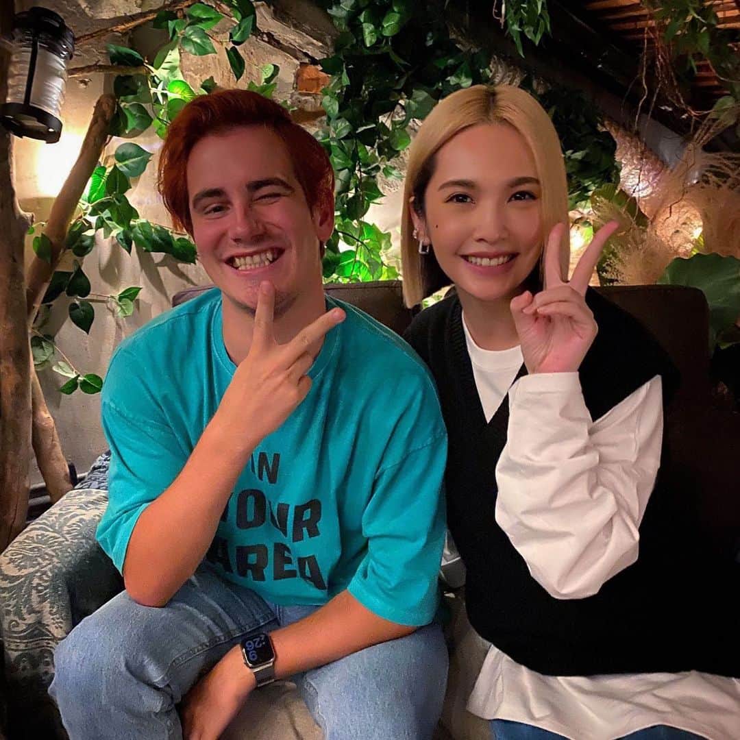 レイニー・ヤンのインスタグラム：「I’m so happy that we finally meet up today. His choreography for BAD LADY and LOVE IS LOVE are all awesome. All the works he made are impressive. I really admire his creativity and professionalism. I’m so lucky that having this opportunity to work with this fabulous person who is so talented.  Luv u Kiel. Hopefully we can collaborate again as soon as possible.」