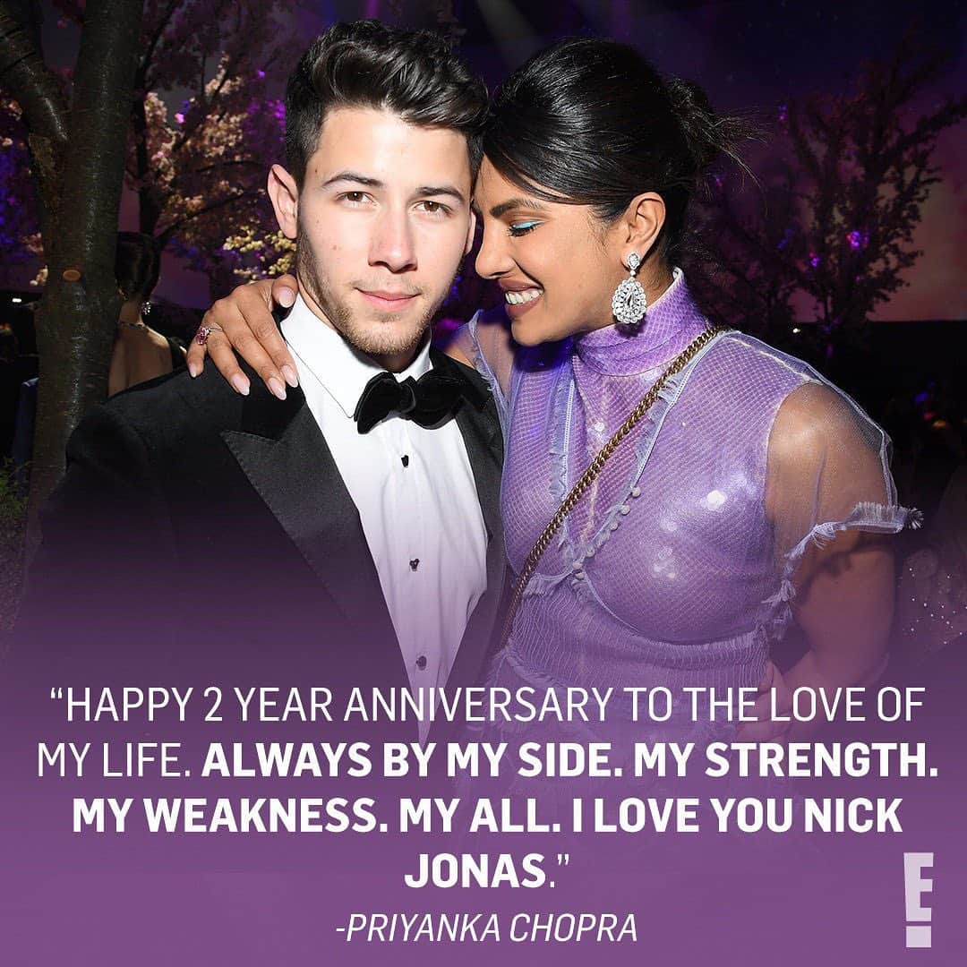E! Onlineさんのインスタグラム写真 - (E! OnlineInstagram)「What's a brand gotta do to get a love like these two? Two years later, we're still a sucker for Nick Jonas and Priyanka Chopra. ❤️(📷: Instagram)」12月2日 1時01分 - enews