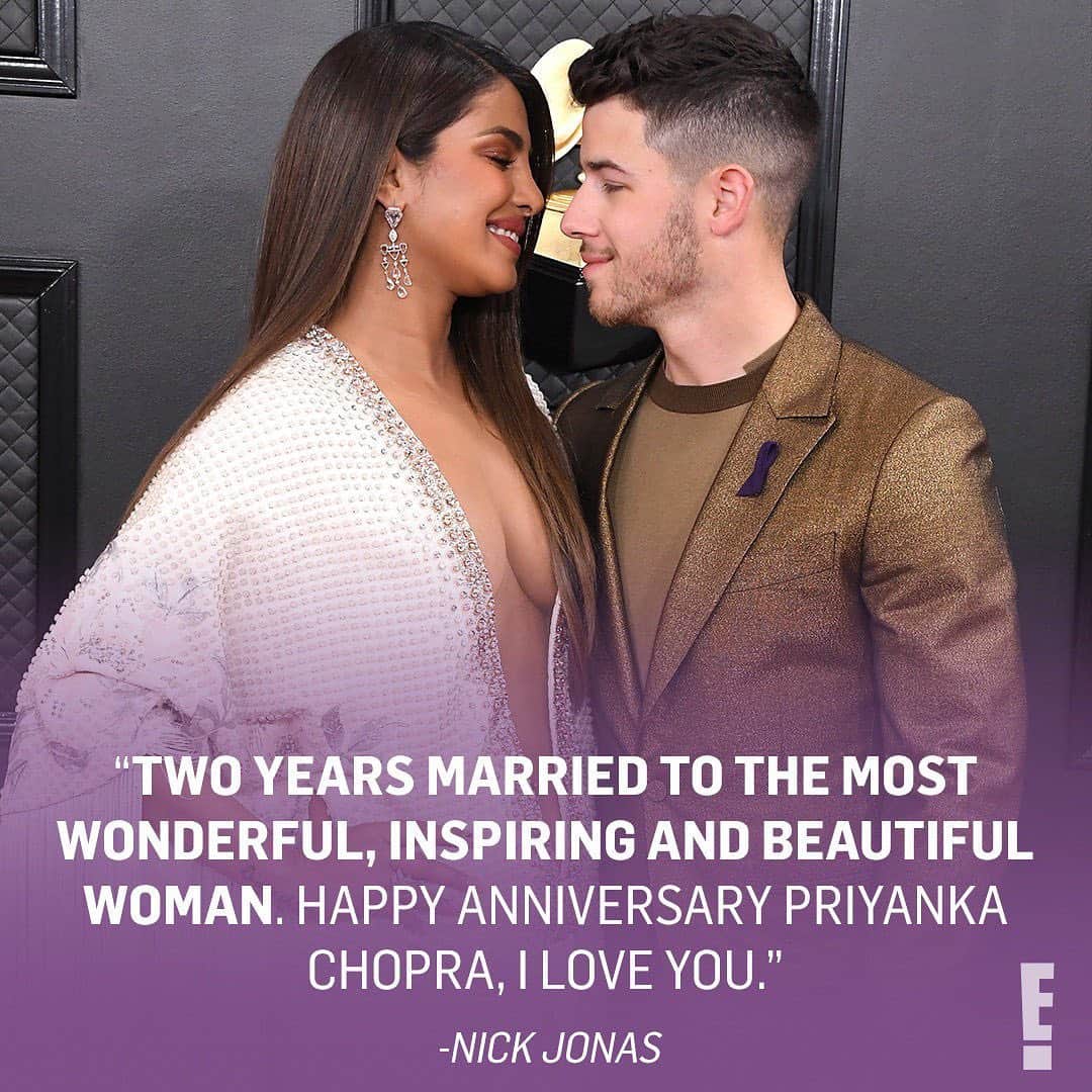 E! Onlineさんのインスタグラム写真 - (E! OnlineInstagram)「What's a brand gotta do to get a love like these two? Two years later, we're still a sucker for Nick Jonas and Priyanka Chopra. ❤️(📷: Instagram)」12月2日 1時01分 - enews