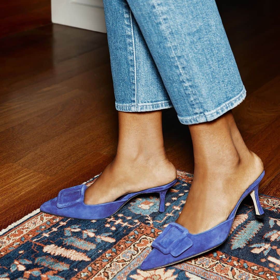 Saks Fifth Avenueのインスタグラム：「Meet the Maysale from @manoloblahnik—in wear-forever hues and silhouettes, just in time for the holidays. #10022SHOE」