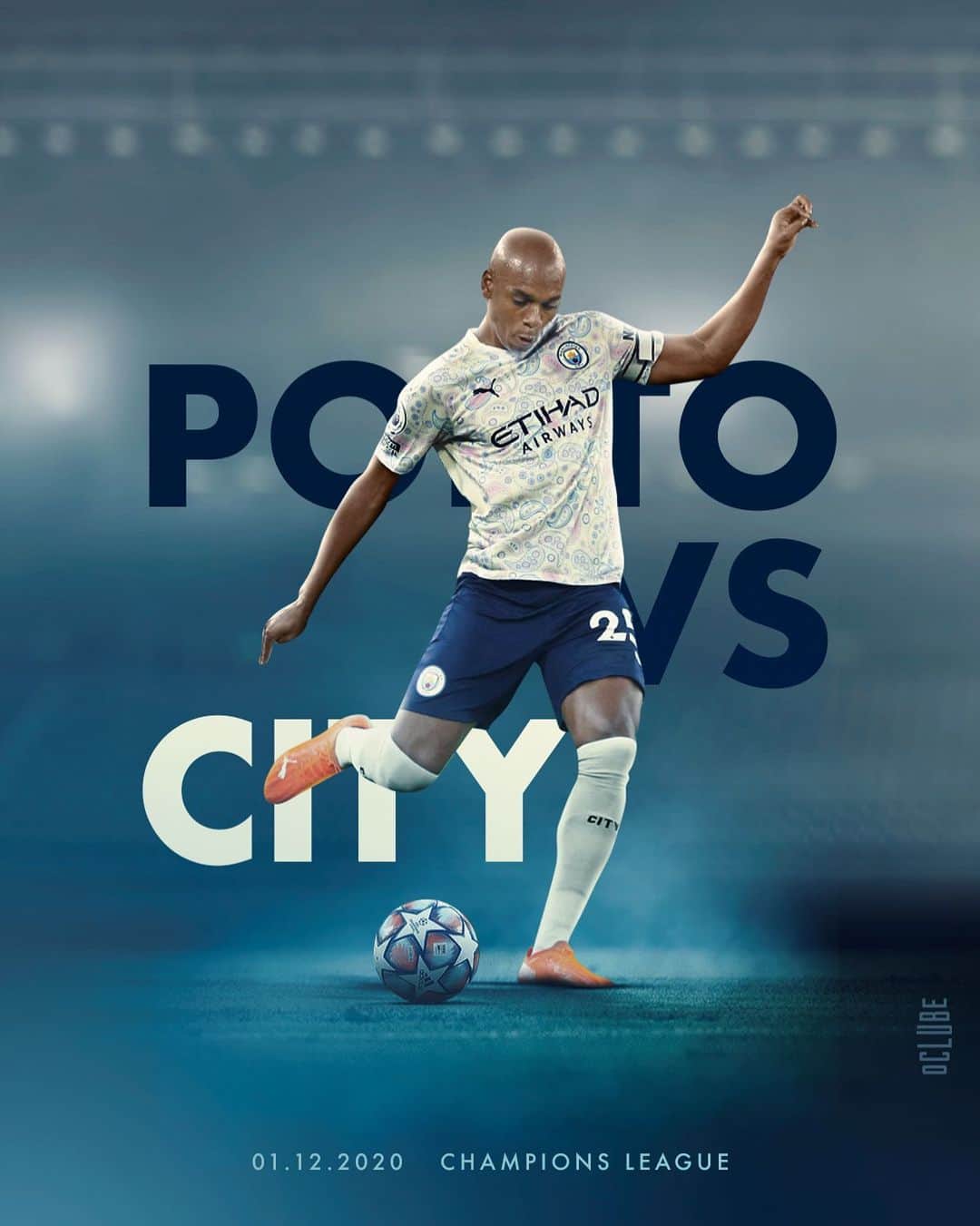 フェルナンジーニョのインスタグラム：「CMON CITY 💪🏾🙌🏾 #matchday #championsleague」