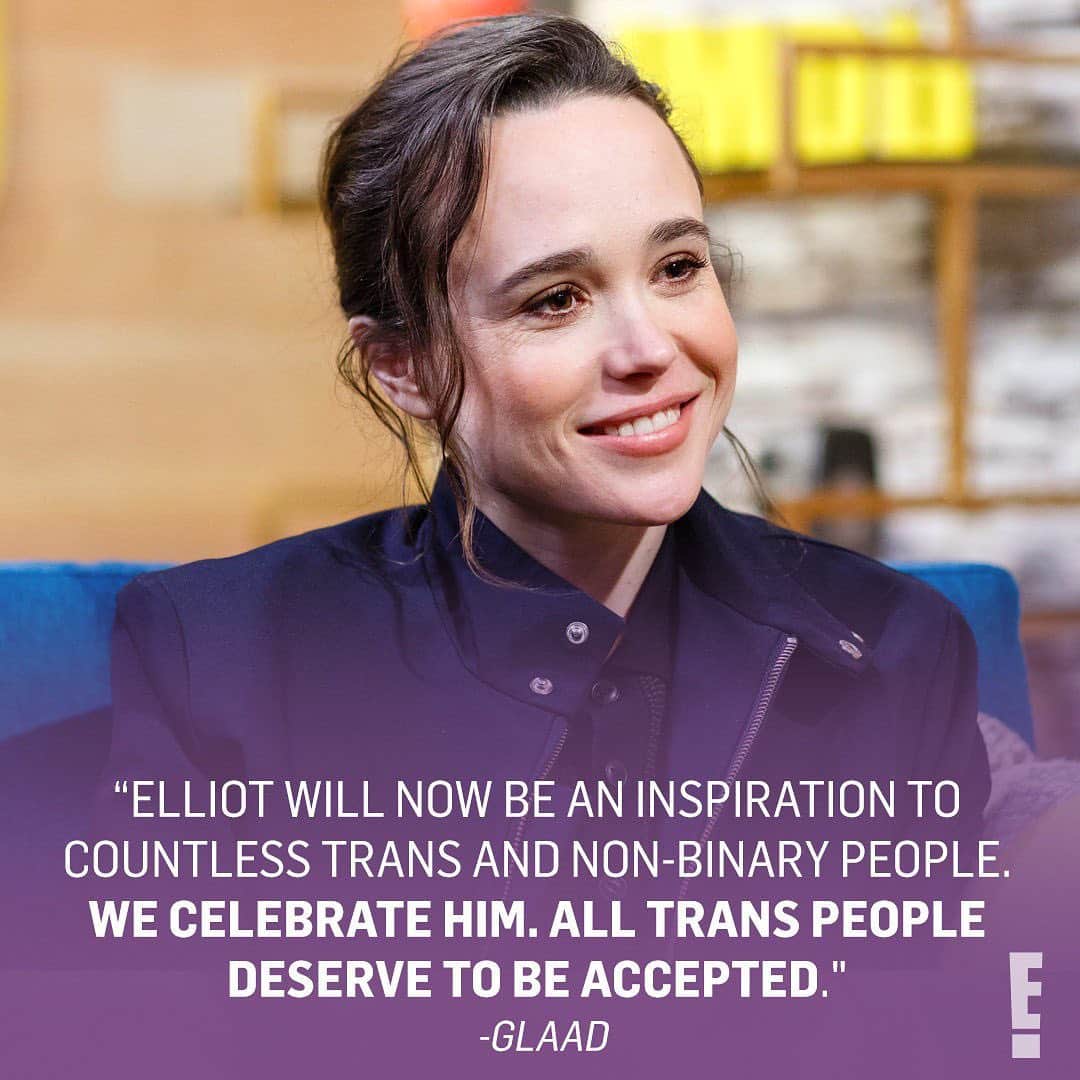 E! Onlineさんのインスタグラム写真 - (E! OnlineInstagram)「Stars are showing endless support for #UmbrellaAcademy and #Juno star Elliot Page, who has come out as transgender. ❤️ Link in bio to see messages from Miley Cyrus, Ian McKellen and countless others. (📷: Getty)」12月2日 11時46分 - enews
