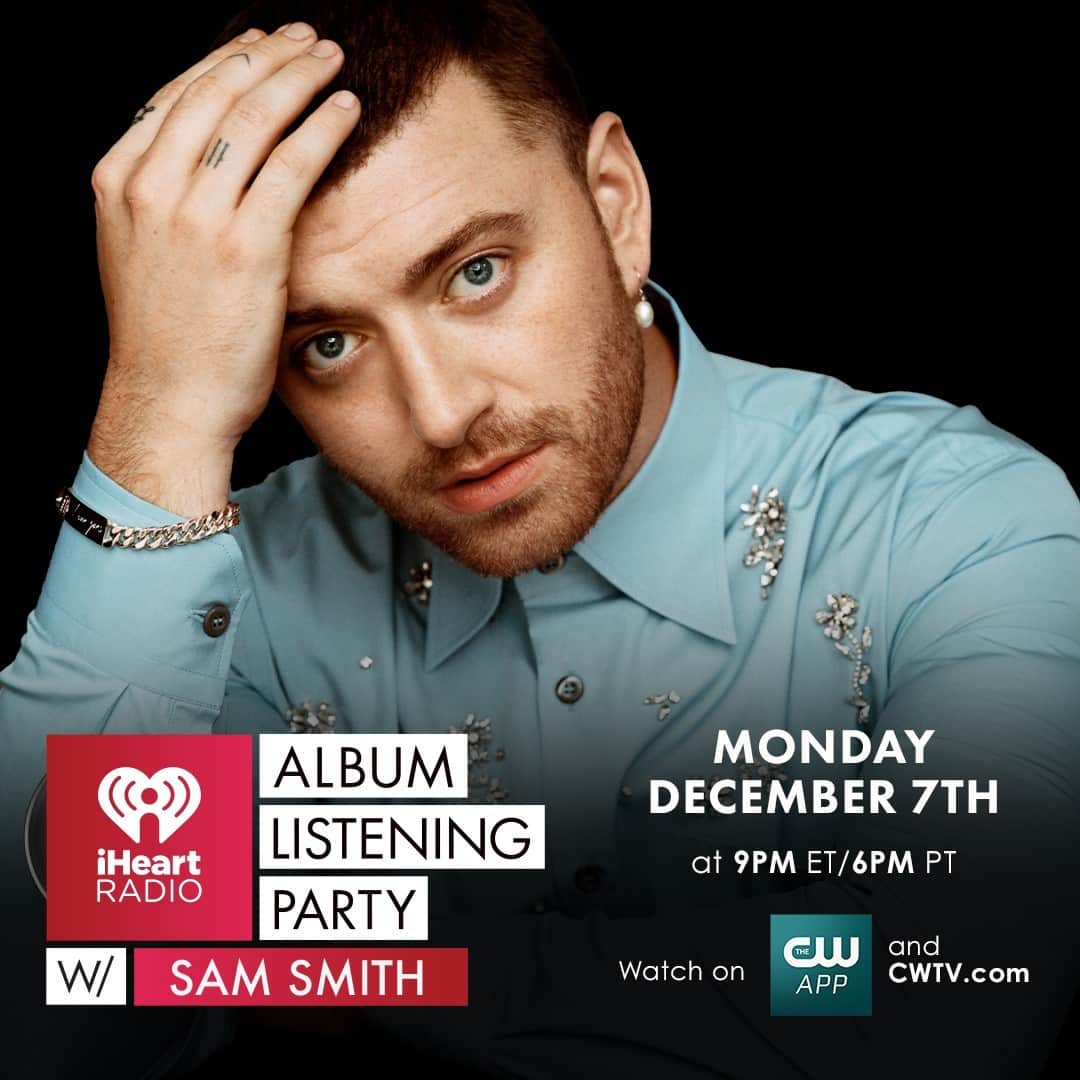 The CWさんのインスタグラム写真 - (The CWInstagram)「Get a front row seat to the @iheartradio Album Listening Party, streaming Monday at 9pm ET/ 6pm PT on The CW! #iHeartSamSmith」12月2日 5時01分 - thecw