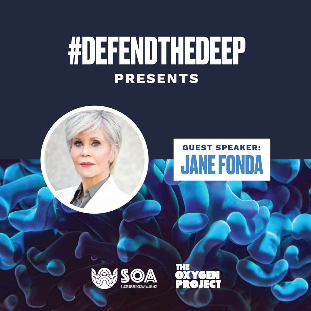 ジェーン・フォンダさんのインスタグラム写真 - (ジェーン・フォンダInstagram)「The voices and efforts of the global youth are mobilizing to #DefendTheDeep against the mounting pressure of deep-seabed mining. Join @soalliance & @theoxygenproj as they feature exclusive content that highlights the biodiversity and importance of the deep-sea. They will be amplifying voices from youth on the frontlines likely to be affected by seabed mining, and solutionists that are working for a future that prioritizes circularity and innovation over extraction  They will be calling for a moratorium against deep-seabed mining for 10 years in line with the UN Decade for Ocean Science to decision makers, stakeholders, and our community of youth leaders.  You Can Register Here and at the Link in @soalliance Bio! --> https://bit.ly/3lvwdxE」12月2日 7時42分 - janefonda