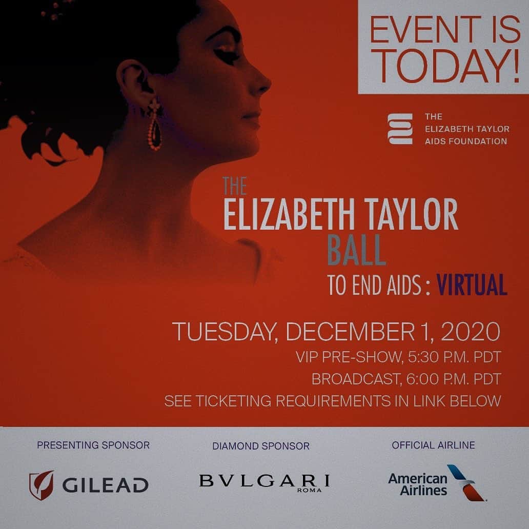 パリス・マイケル・キャサリン・ジャクソンのインスタグラム：「Today, @elizabethtayloraidsfoundation  will host the first-ever Elizabeth Taylor Ball to End AIDS: Virtual! This one-hour event on World AIDS Day will provide a time for us to reflect on our achievements, but more importantly, the work yet to be done to achieve an AIDS-free world.   With an optional pre-show at 5:30 pm PST and a one-hour broadcast at 6:00 pm PST, followed by a live auction, we hope that you will join us!  *Tickets are still available at ETAF.org!」