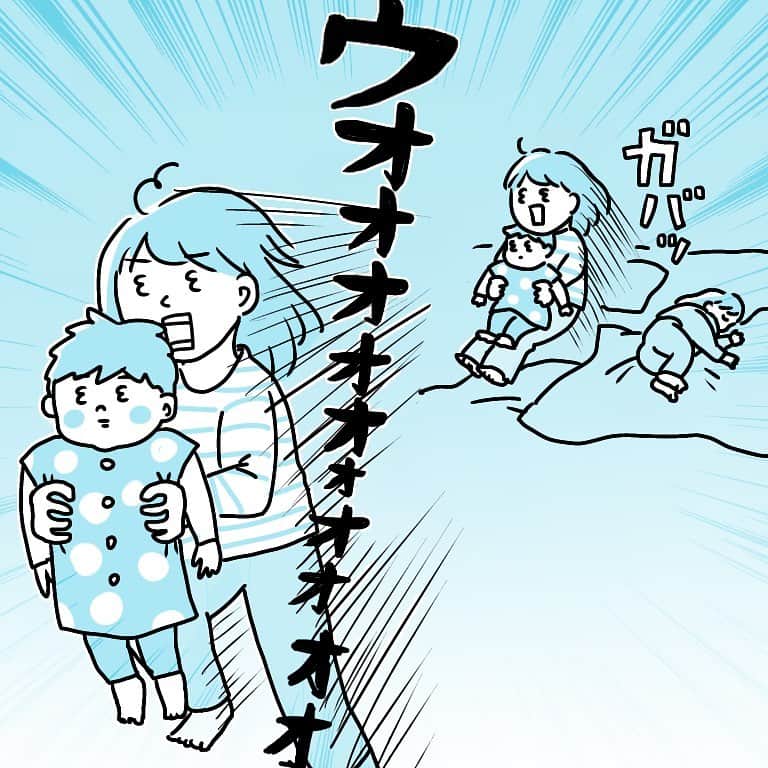 こしいみほさんのインスタグラム写真 - (こしいみほInstagram)「偉いよね、出ちゃったらちゃんと報告してくれるからさ…  ﻿ てかどこで寝てんの？？ ﻿ ﻿ #トイトレS  ときどきこうなるので、ベルメゾンで買ったトイトレパンツとズボンが一体化したやつを履かせています」12月2日 20時54分 - miho20141124