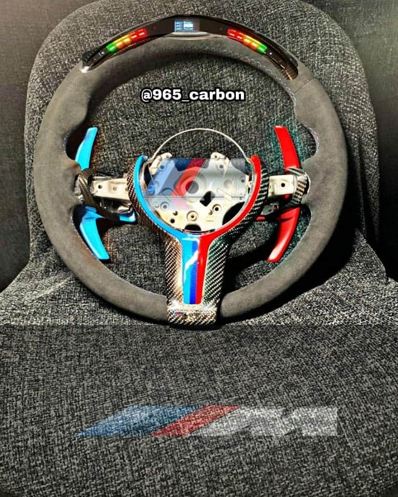 Kik:SoLeimanRTさんのインスタグラム写真 - (Kik:SoLeimanRTInstagram)「@965_carbon For sale 2 private custom bmw steering wheel.  Led and custom   ( M1-m2-m3-m4 ) 300/400 m sport.   💣Contact :@965_carbon For all private custom steering wheel for all cars💣  Worldwide delivery 🌏  🔴code : carinstgram,  For discounts   📞:+96597972917」12月2日 21時11分 - carinstagram