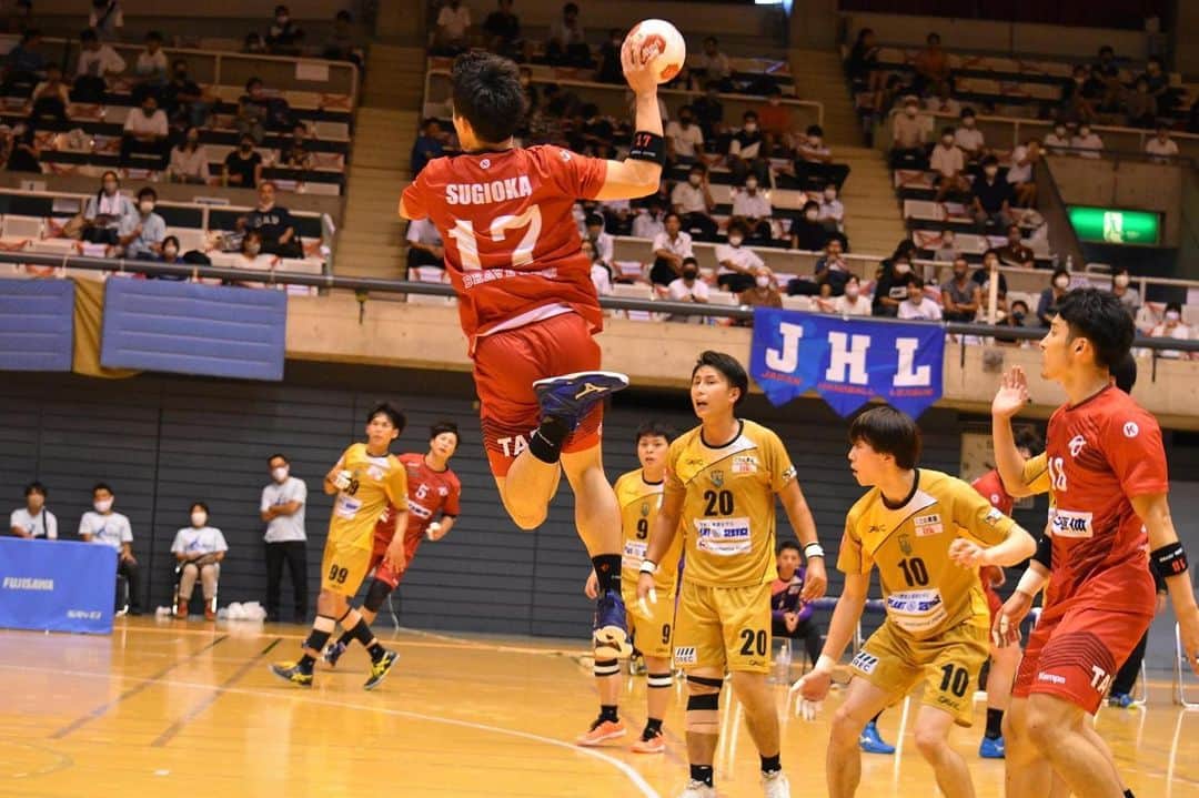 杉岡尚樹のインスタグラム：「🦍🔴日本選手権 in 岡山 👉 @japanhandballassociation  #トヨタ車体 #bravekings #handball #handballjp #ハンドボール」