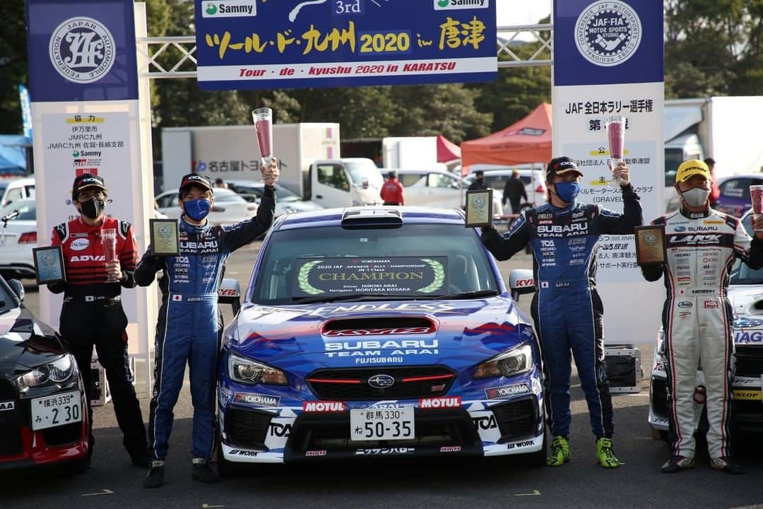 MOTUL Japanさんのインスタグラム写真 - (MOTUL JapanInstagram)「【全日本ラリー選手権 JN1チャンピオン】 . 国内ラリー選手権の最高峰 全日本ラリー選手権 第3戦 ツール・ド・九州2020で新井大輝 選手 / 小坂典嵩 選手が前戦 ラリー北海道に続き勝利し2020年の JN1クラスチャンピオンに決まりました!! . 写真はツール・ド・九州2020でARAI motorsportのドライバー 新井大輝(@hirokiarai_official ) 選手 / コ・ドライバー 小坂典嵩 選手が乗るADVAN KYB AMS WRX!!! (Copyright © STI)  . WRX にはMotul!! . #motul #MotulJapan #poweredbymotul #araimotorsport #アライモータースポーツ #新井大輝 選手 #小坂典嵩 選手 #sti #wrxsti #ej20 #subaruwrx #subaruimpreza #subaruimprezawrxsti #subaruimprezawrx #subaruimprezawrc #imprezawrc #imprezawrx #imprezawrxsti #vab #subie #スバルインプレッサwrxsti #モチュール #300v #高性能オイル #車好きな人と繋がりたい #車好きと繋がりたい #モータースポーツ好きな人と繋がりたい #ラリー好きな人と繋がりたい #水平対向エンジン #powerdbymotul」12月2日 22時01分 - motuljapan