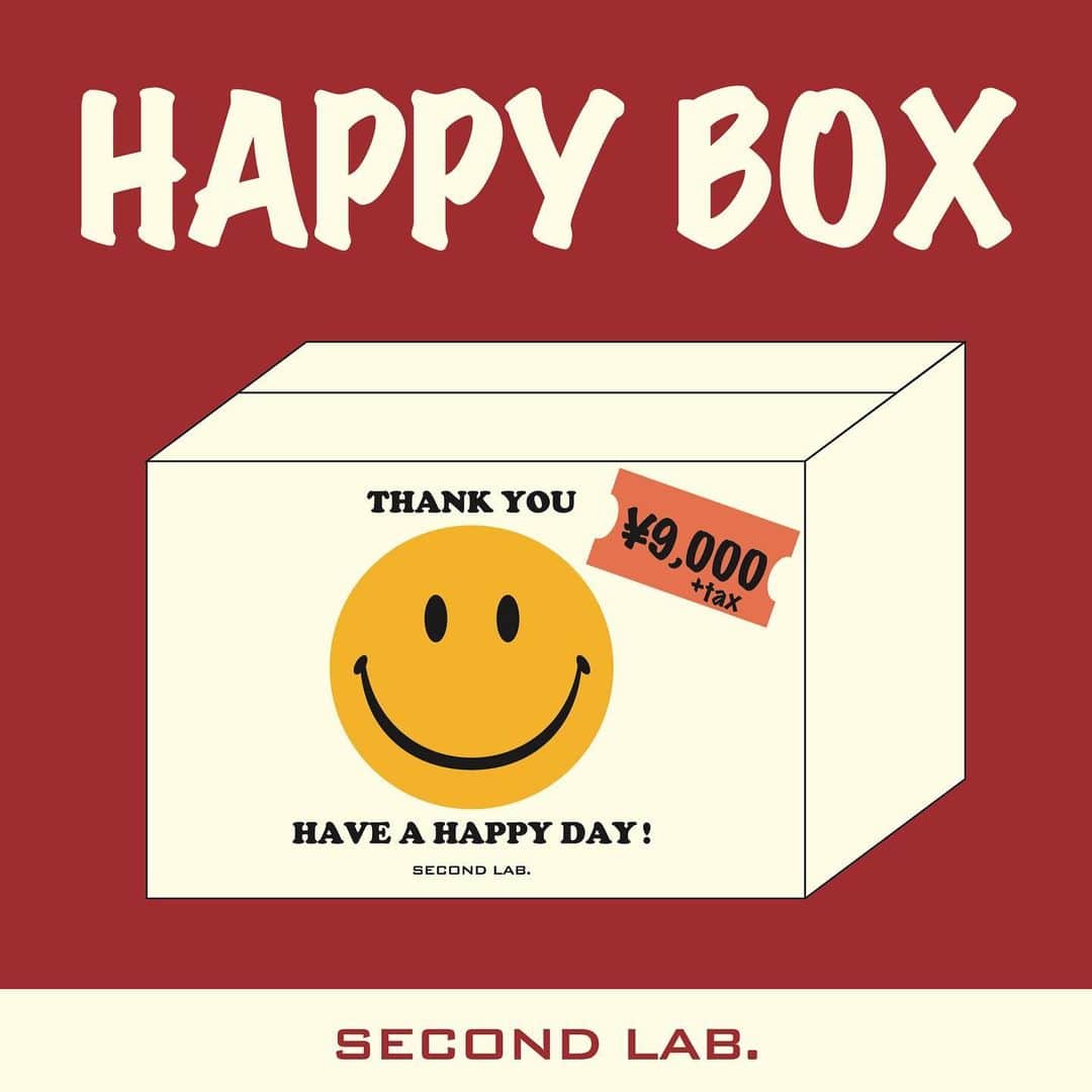 セカンドラボのインスタグラム：「. 【2021 HAPPY BOX】 . 2019年1月から順次発送いたします◡̈⃝☻ . 数量限定、合計¥30,000相当の商品が5点以上入ったものです◡̈⃝☻ . http://secondlab.us . #secondlab  #smile #smily #interior #faniture  #living #products  #lifestyle #goods  #interiordesign  #japanmade #madeinjapan #happybox #ahappynewyear」