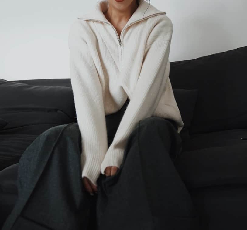 藤木祐凪のインスタグラム：「最近すんごくお気に入りのknit🧶💓」