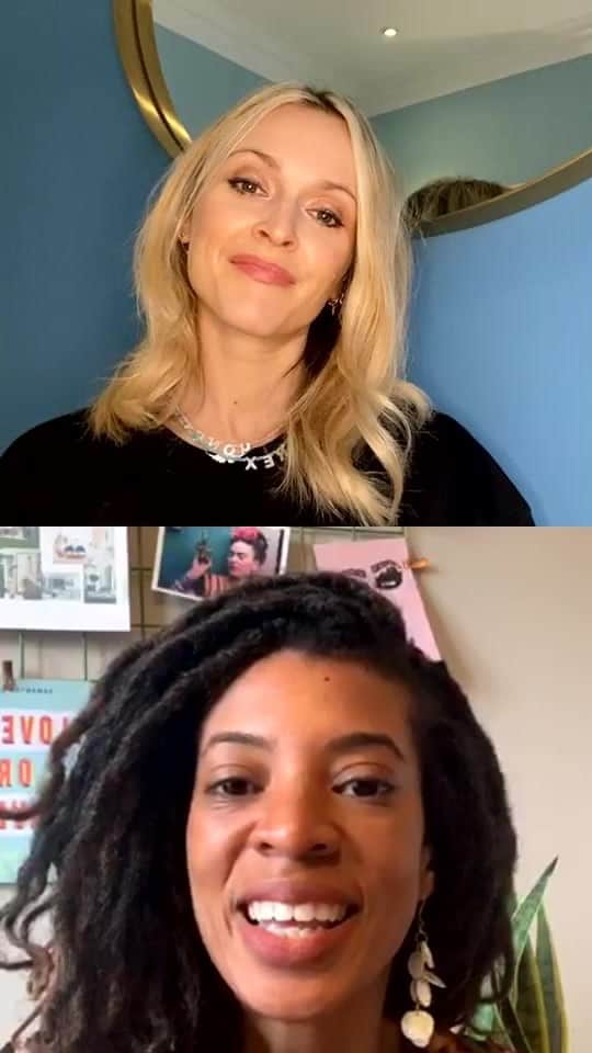 ファーン・コットンのインスタグラム：「We talked about job anxiety, those who have job uncertainly right now, those who have job overwhelm, charting your achievements and lowering stress at work! I took so much from it. You’ll get several very practical tips to take away in this talk. Can’t thank Samantha enough ♥️」