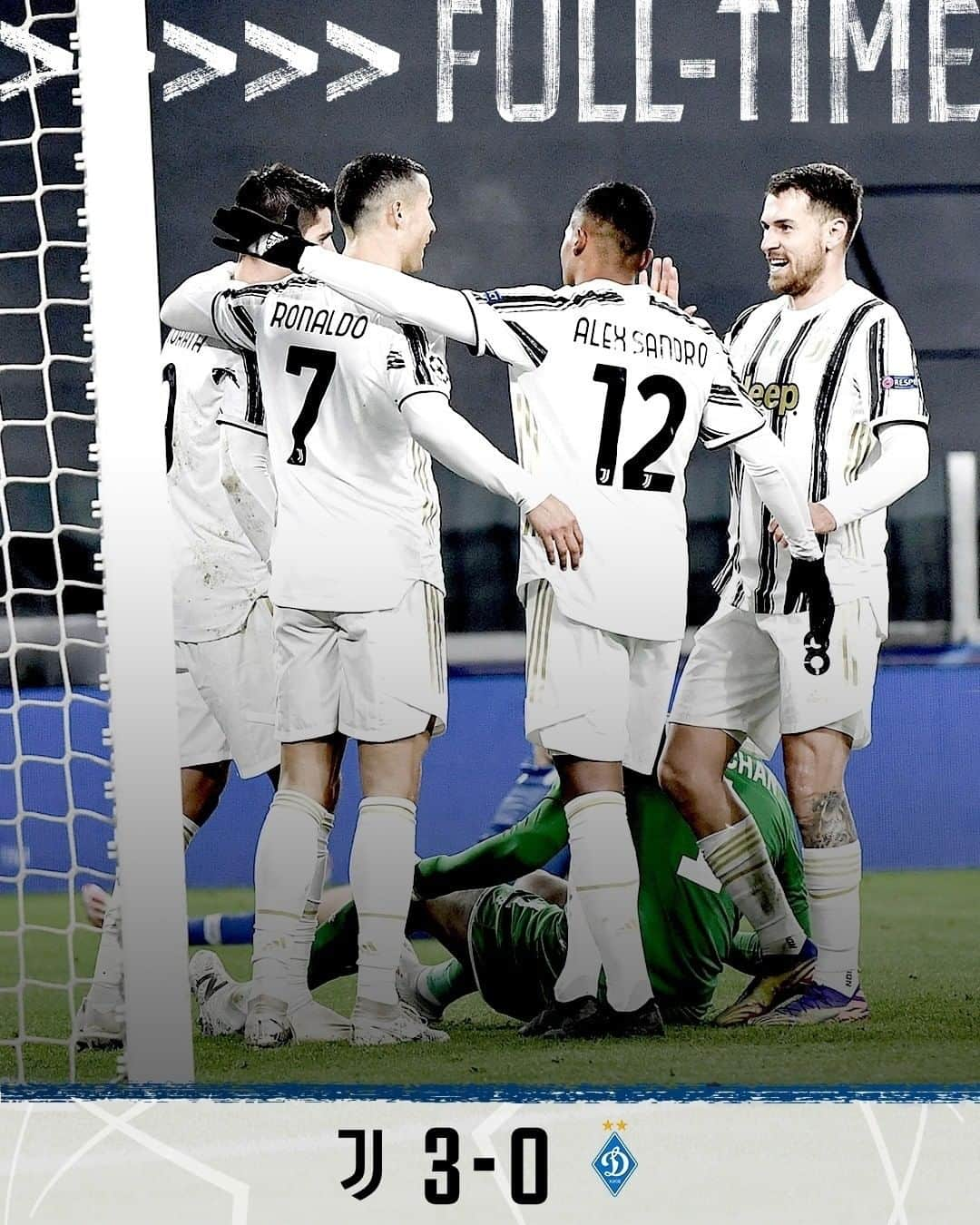 ユヴェントスFCさんのインスタグラム写真 - (ユヴェントスFCInstagram)「THREE GOALS ⚽⚽⚽ & THREE MORE #UCL POINTS!!! ⭐⭐⭐  #JuveDynamo #JuveUCL #ForzaJuve」12月3日 6時52分 - juventus