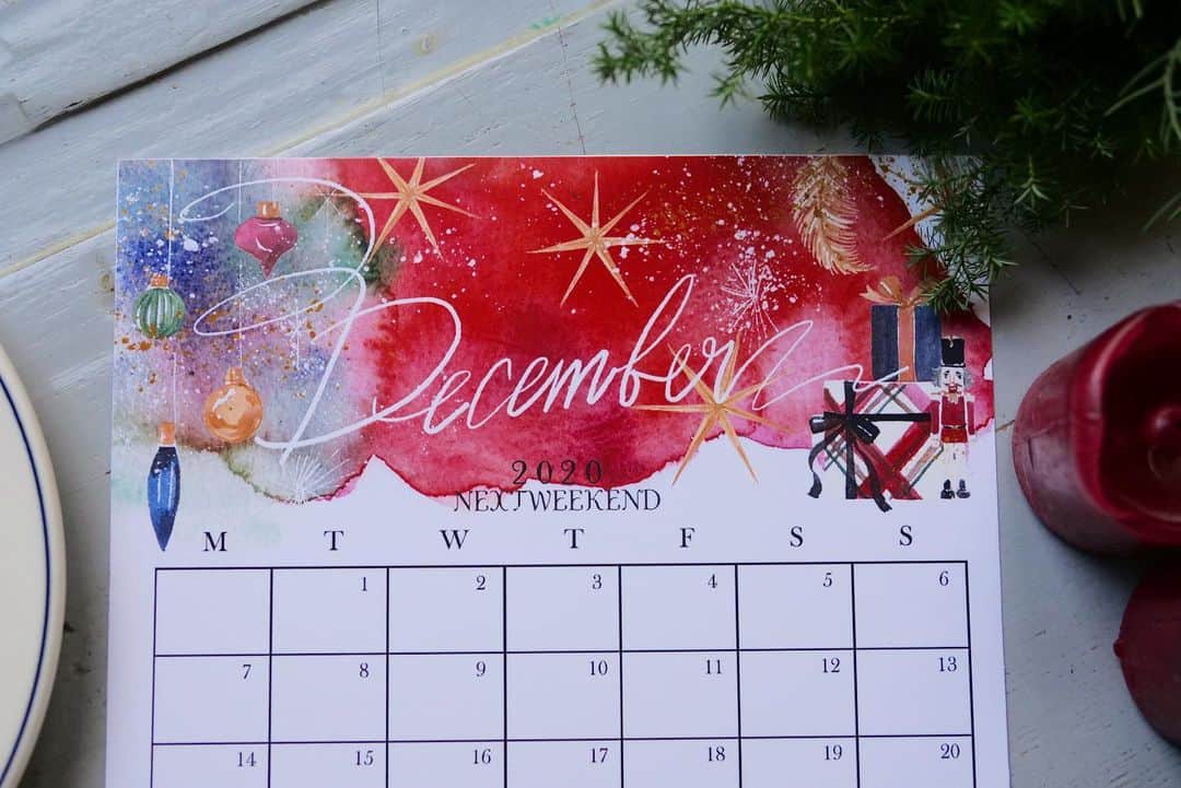 NEXTWEEKENDさんのインスタグラム写真 - (NEXTWEEKENDInstagram)「今期デザインの12月カレンダーも編集部一同お気に入り。 @joetonozomi さんのロマンチックなクリスマスカラーがたまらない…🎄❤︎ ﻿ 記事からワンクリックで無料ダウンロードできるので、まだの方はぜひご準備くださいね。﻿  NEXTWEEKEND Webサイトのrecommend欄から記事に飛べます🕊 ﻿ #今日の小仕事 #今日を綴る #カレンダー #pixus #プリンター #週末野心 #2020カレンダー #PRINTABLES #無料ダウンロード #データダウンロード #プリンター #ペーパーアイテム #手作りカレンダー #イラスト #オリジナルイラスト #ぬりえ #塗り絵 #大人の塗り絵 #お家時間 #おうち時間 #水彩画 #イラストレーター」12月2日 22時40分 - nextweekend_jp