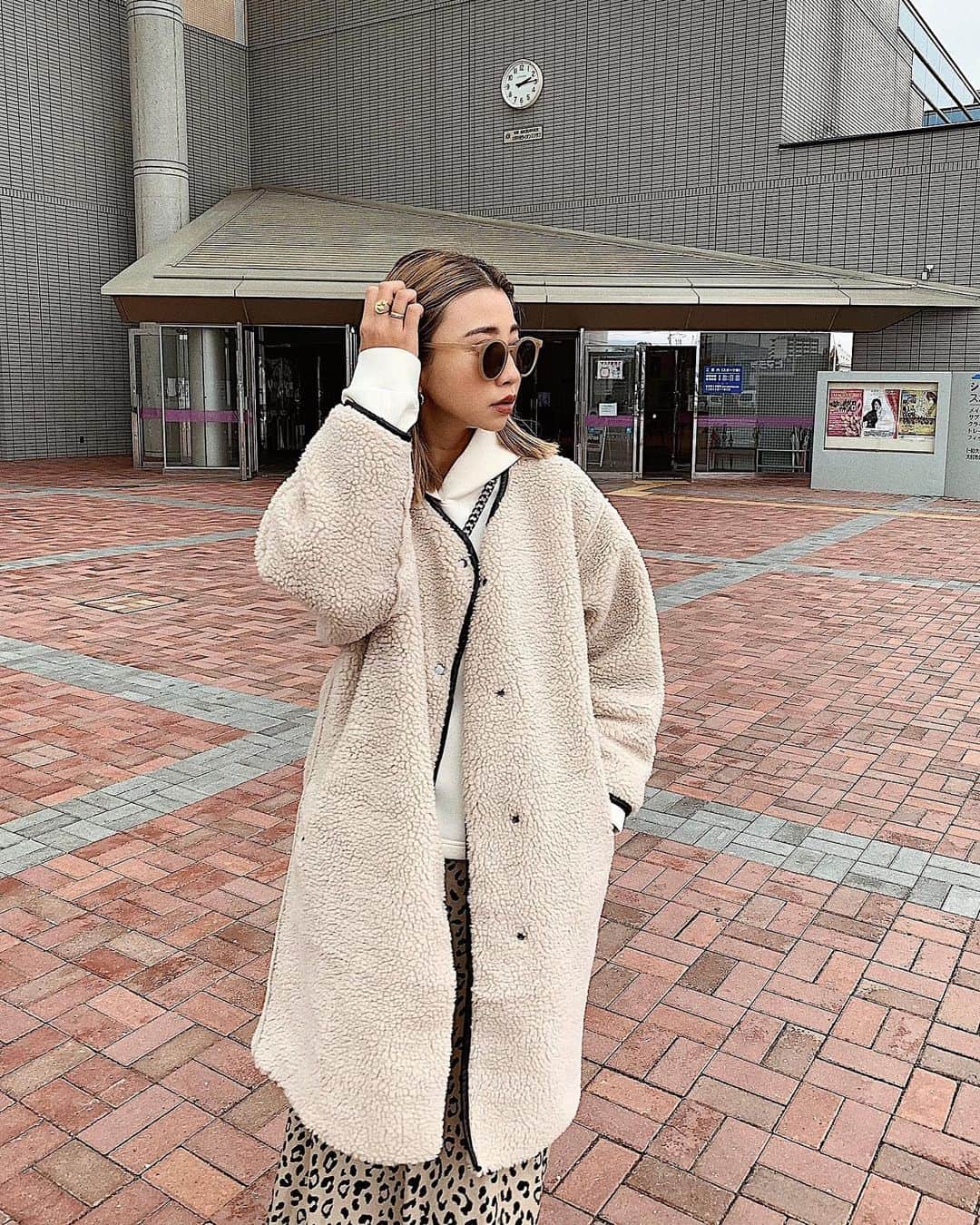 草野春香さんのインスタグラム写真 - (草野春香Instagram)「. 𝙊𝙪𝙩𝙛𝙞𝙩🌿 めちゃくちゃ軽いボアコート🐏💭 🏷 @mite__official  ショートタイプもあったから checkしてみてね☝🏾✨✨ #mite_official  #mite_2020aw」12月2日 22時51分 - _haruka030_