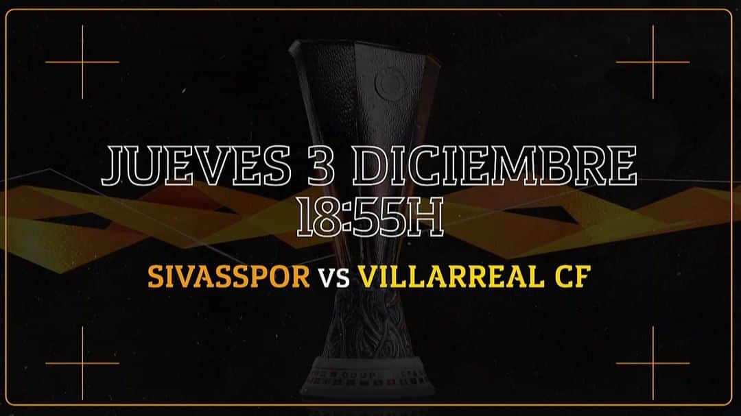 ビジャレアルCFのインスタグラム：「#VillarrealTV 📺 ¡A por la clasificación en Turquía 💪👍!  El Villarreal se enfrenta este jueves al @sivassporsk (18.55h). .  #VillarrealTV 📺 Let’s try’s and seal the qualification in Turkey 💪👍!  Villarreal face @sivassporsk this Thursday (6:55pm CET).  #UEL #Villarreal #futbol #football #soccer」