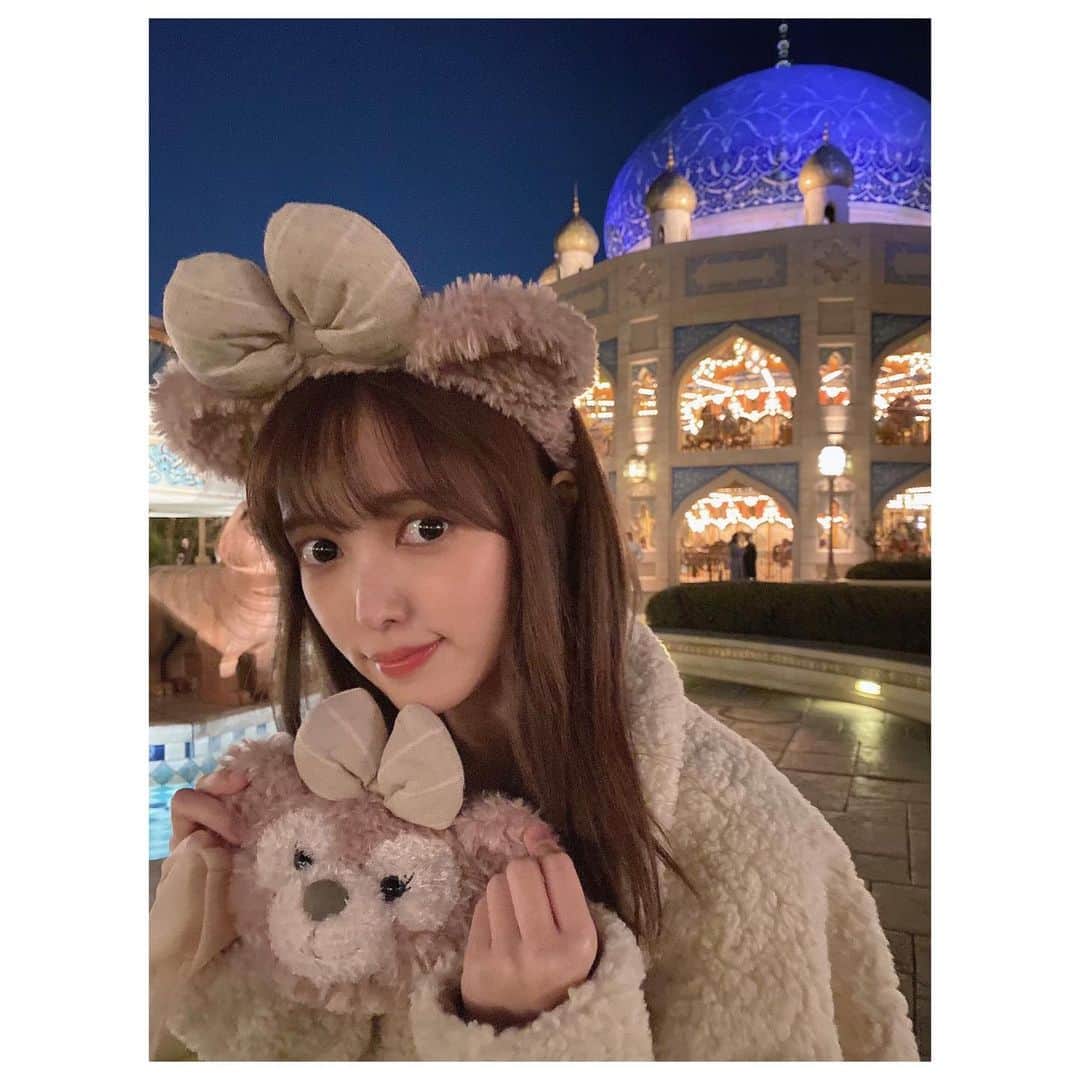 松永杏奈のインスタグラム：「久しぶりのシーはシェリーちゃんで🎀🐻 . . . . . . . #disneysea #シェリーメイ #シェリーメイコーデ #アラビアンコースト」