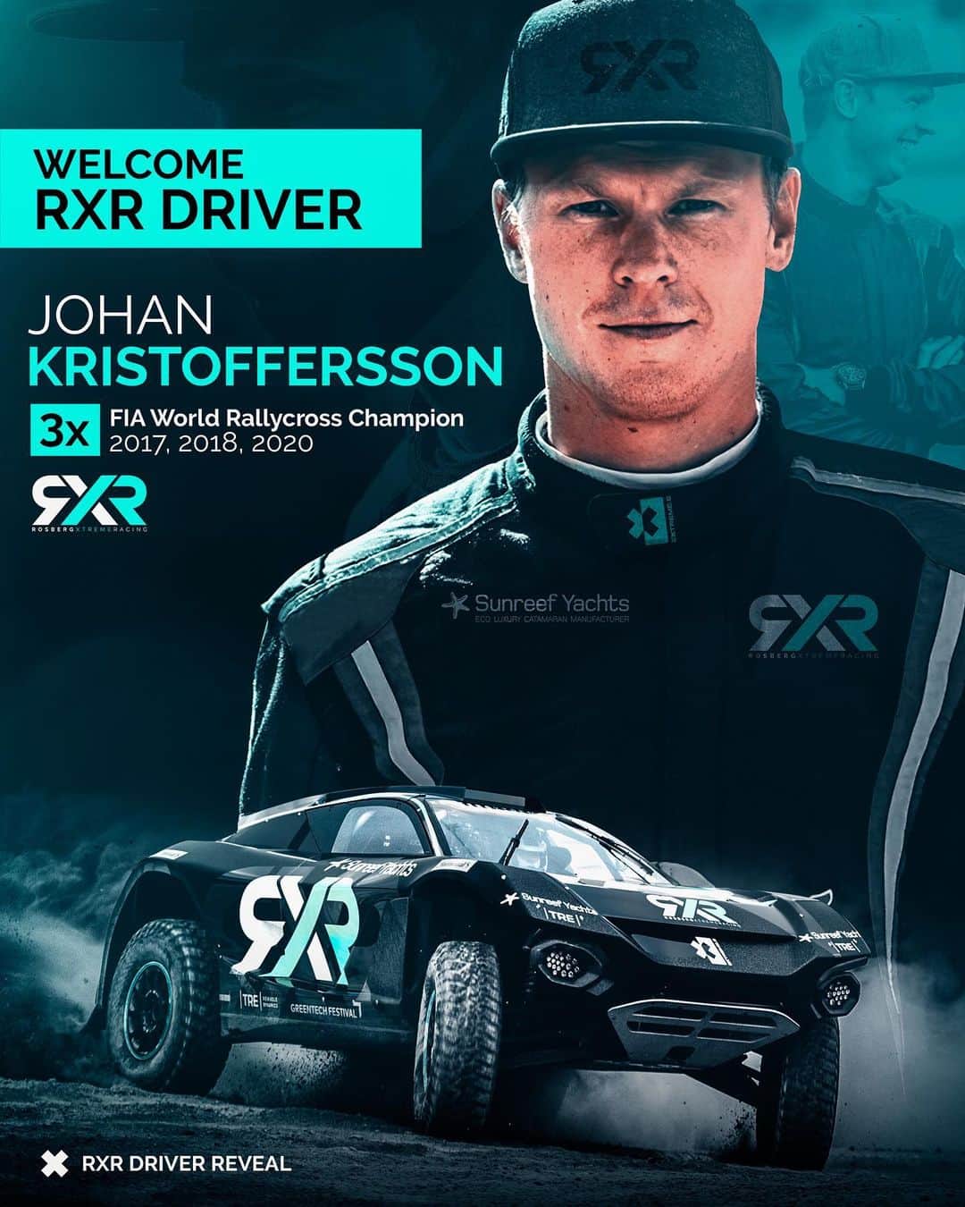 ニコ・ロズベルグのインスタグラム：「First @rosbergxracing driver announced!! ⚡ I'm proud to see 3x FIA World Rallycross Champion Johann Kristoffersson racing for #RXR – swipe left to see @kristofferssonjohan's masterclass 😎 Are you excited for the season? 😁」