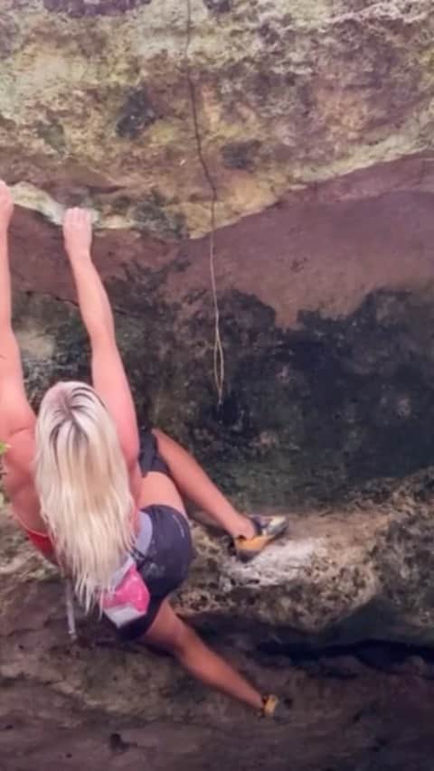 シエラ・ブレア・コイルのインスタグラム：「Awesome edit from @puertoclimbingclub from my day outside in Cancun 😍 @mammut_swiss1862」