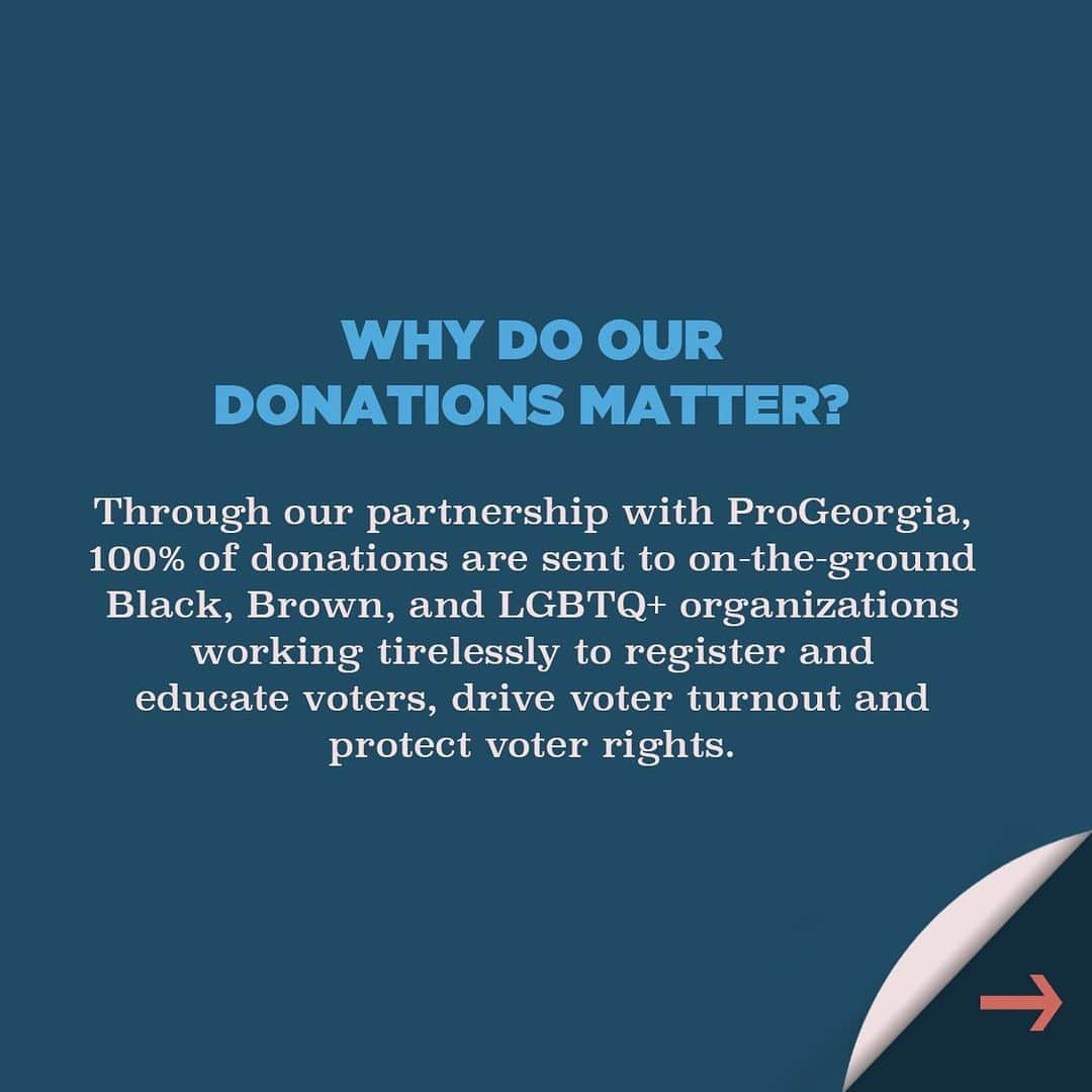 サラ・ポールソンさんのインスタグラム写真 - (サラ・ポールソンInstagram)「The special election in Georgia will impact all of us.  In November, Georgia showed up for us. NOW LET’S SHOW UP FOR THEM.  Join us today as we donate to the Georgia organizations who have powered the movement for greater access to the ballot box for years. LET’S HELP THEM CROSS THE FINISH LINE.  All proceeds will benefit these orgs: @BlackVotersMtr @GA_StandUp @GCPAvote @ClaytonCountyBWR @NewGeorgiaProject @Poder_Latinx @IgniteKindred @GAEquality  To give, click the LINK IN BIO or visit ThankYouGA.com #ThankYouGA #WinWithBlackWomen」12月3日 2時02分 - mssarahcatharinepaulson