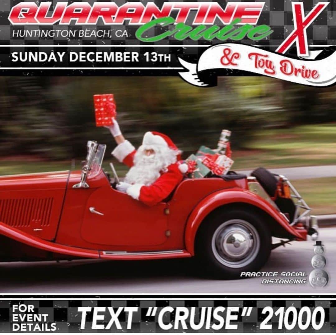 Classics Dailyさんのインスタグラム写真 - (Classics DailyInstagram)「HO HO HO and Here We Go!   Quarantine Cruise X: The Toy DRIVE is coming to OC Sunday, December 13.    The Quarantine Cruise – The one that started it all, is Turning X and we’re celebrating with our biggest Qruise Yet.   Celebrate the holidays and Cruise the OC Coast on famed PCH with hundreds of the nicest rides on the road.  We’ll also be collecting new, unwrapped toys to distribute to local organizations.   Featured in Motor Trend, Hot Rod, Truck Trend, Classic Truck Performance, Dub magazine, Car Kulture Deluxe Magazine and across the internet, there’s no experience like the Quarantine Cruise. _   We’ll be coming together at a beautiful NEW location to bring the year to a close.   On 12/13, Come be a part of The Toy DRIVE and the epic Quarantine Cruise X:  Text “Cruise” to 21000 and stop by often to be 1st to know the details! _ Partners: @hektattoo @keystoneautomotiveoperations @week2wickedjason #Ken _ Official Content Contributors. @thee_rod @tylercatesphotos @itsjustbrian @autotopiala @nick.v70 @matteblackunicorn  _ MEDIA @hotrodmagazine @classic_truck_performance @ryanfossproductions @truckinmagazine @dubmagazine @modernrodding @allchevyperformance  _ Please Shop Local at @socoandthemix   Tag: #hbqc #quarantinecruise  Stay Safe. Stay in your Car. Wear a Mask and Adhere to ALL CDC Guidelines.」12月3日 7時36分 - classicsdaily