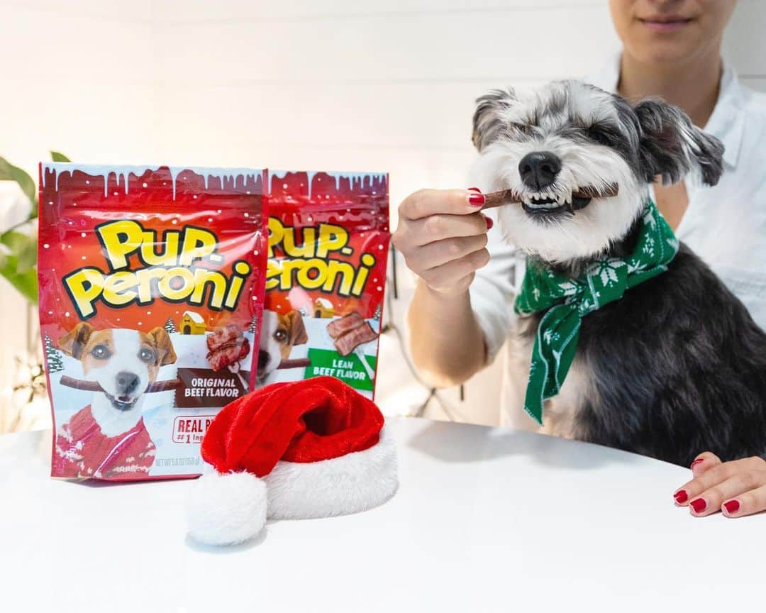 Remix the Dogのインスタグラム：「#ad Holidays are finally here! Time for #TreatingMoments with all the @PupPeroni goodies found at Target. ☺」