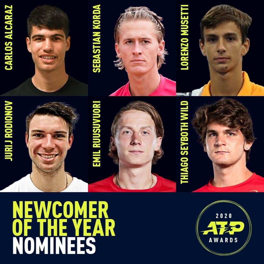 ATP World Tourさんのインスタグラム写真 - (ATP World TourInstagram)「And the nominees are... 🥁 #ATPAwards」12月3日 2時22分 - atptour