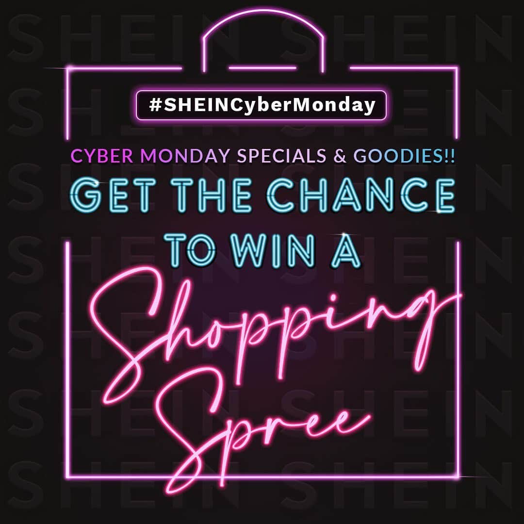 SHEINさんのインスタグラム写真 - (SHEINInstagram)「SHEIN CYBER MONDAY GIVEAWAY ALERT! ✨  #SHEINCyberMonday is here and we're giving away some MAJOR prizes to make up for any missed Black Friday deals! 5 lucky winners will be randomly selected to shop on SHEIN for FREE. Who's ready to win? 🙋‍♀️✨  🌟 Rules: ✅ FOLLOW @sheinofficial & LIKE this post. ✅ COMMENT on this post and tell us how many orders you made this Black Friday. ✅ TAG 3 BFFs so they can enter too!  ⏰ We'll announce the winners on 12.3 on our stories! 😉Every winner can shop at the highest value of $1000 in total.  Please Note: 1. Your accounts need to be public so that we could see your entries.⁣ 2. The gift code needs to have an email address registered to a SHEIN account. Multiple winners with the same address would be treated as one winner with one gift code. 3. SHEIN reserves the right to final interpretation」12月3日 2時30分 - sheinofficial