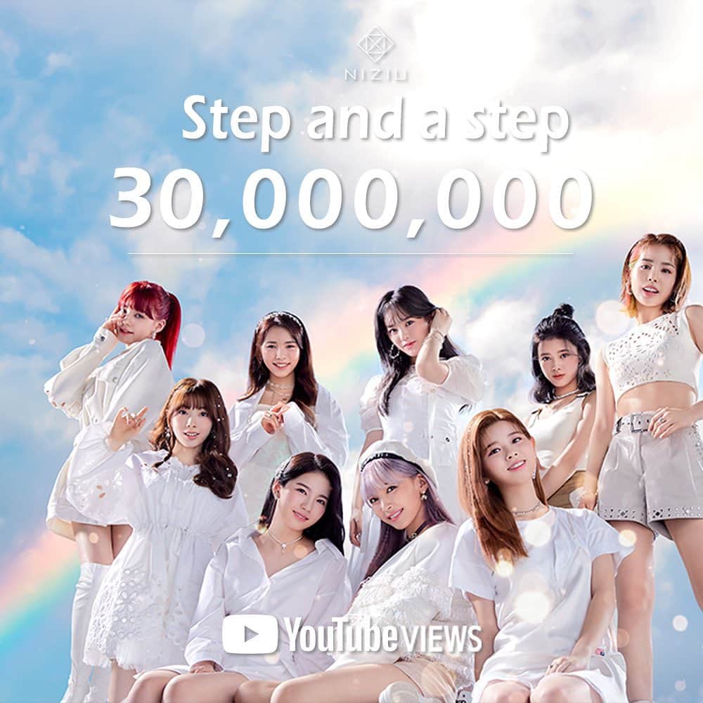 Niziさんのインスタグラム写真 - (NiziInstagram)「NiziU ﻿ 「Step and a step」MV﻿ 🎊㊗️30,000,000 VIEWS on YouTube㊗️🎊﻿ ﻿ The music video for "Step and a step"﻿ has reached 30,000,000 views🎊﻿ ﻿ Thank you WithU🎁💜﻿ 👉https://youtu.be/mUaz2QKgXwg﻿ ﻿ #NiziU #ニジュー #WithU﻿ #Stepandastep」12月3日 3時24分 - niziu_info_official